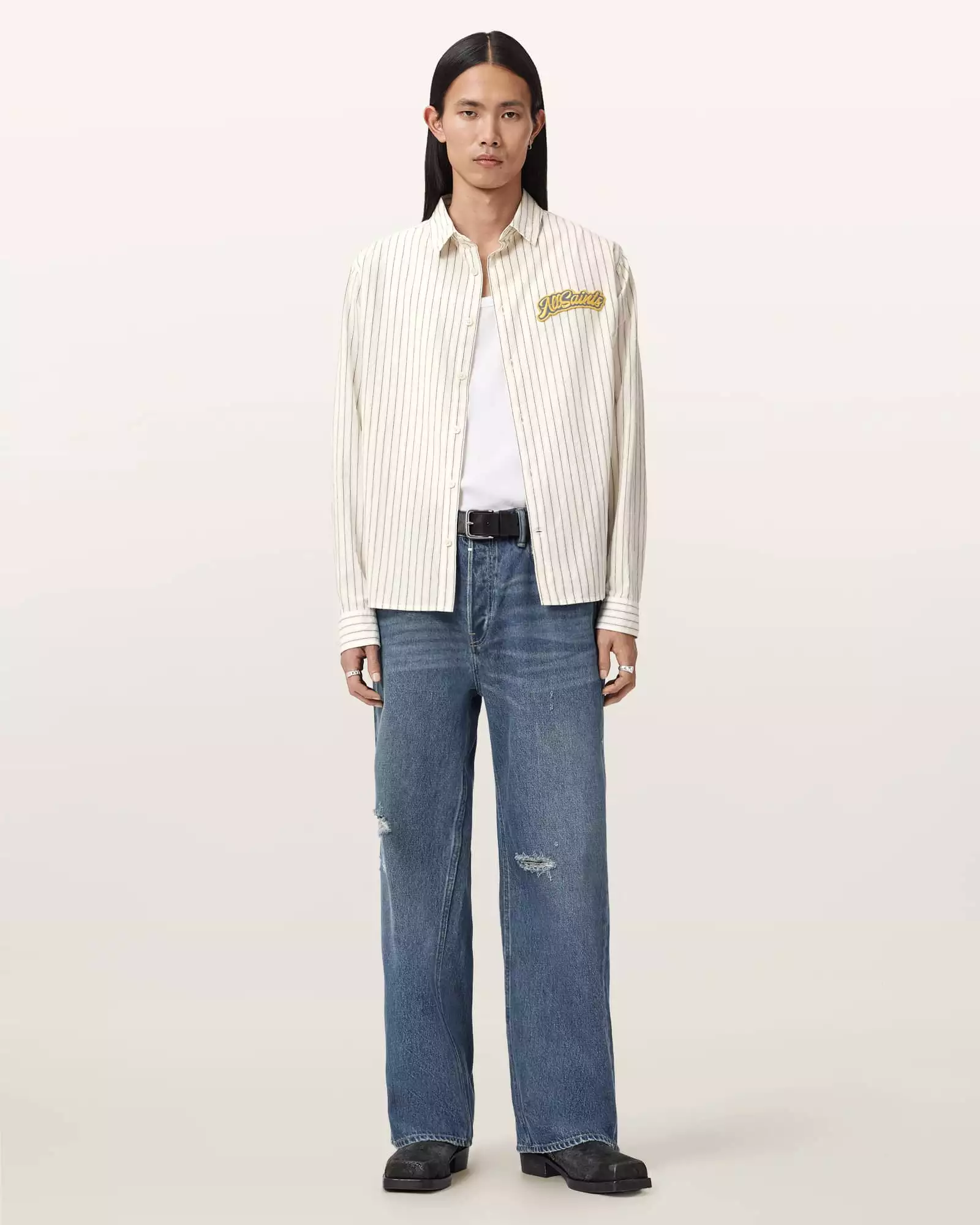 SAMUEL 條紋長袖襯衫