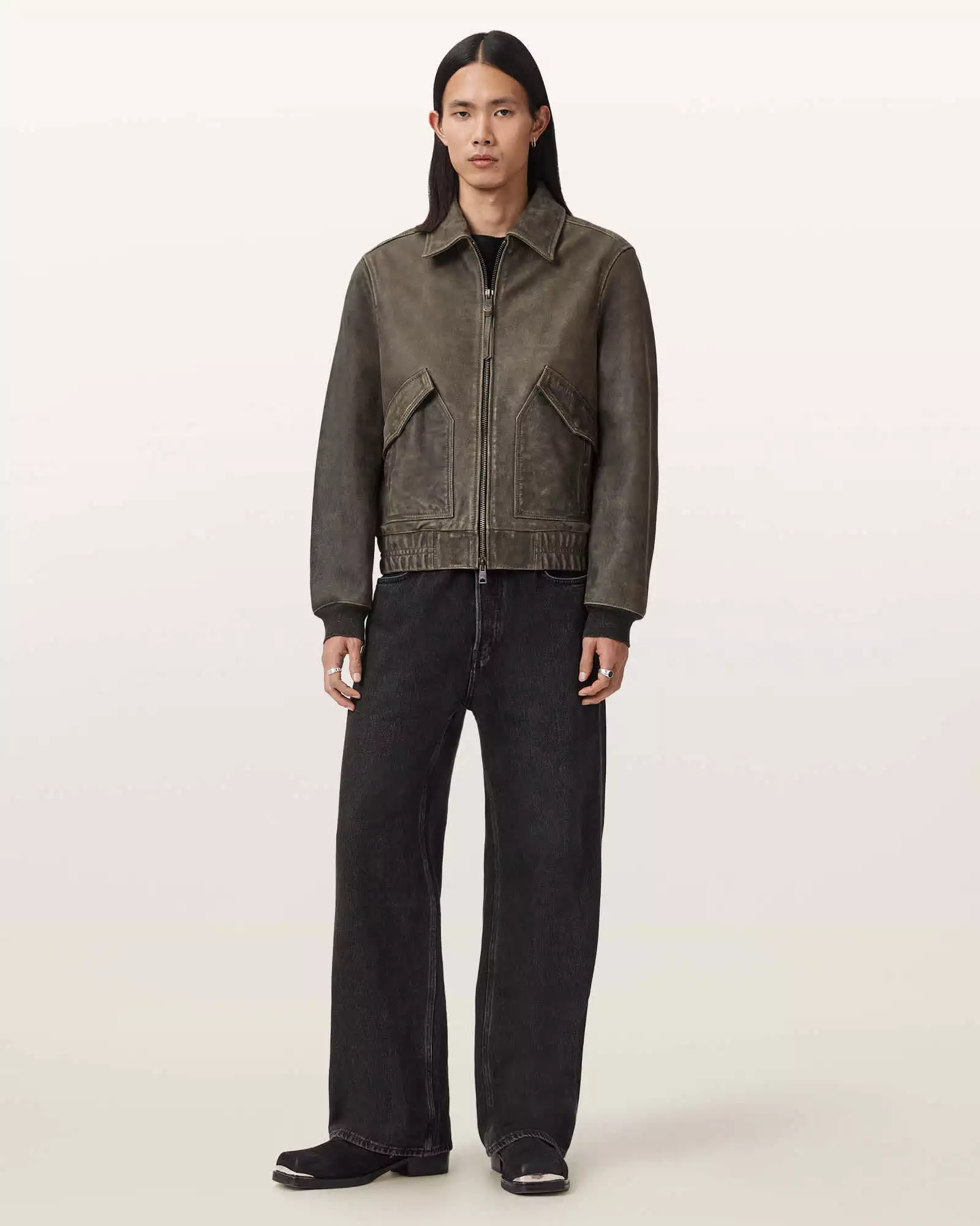 MARLAND 牛皮皮衣外套