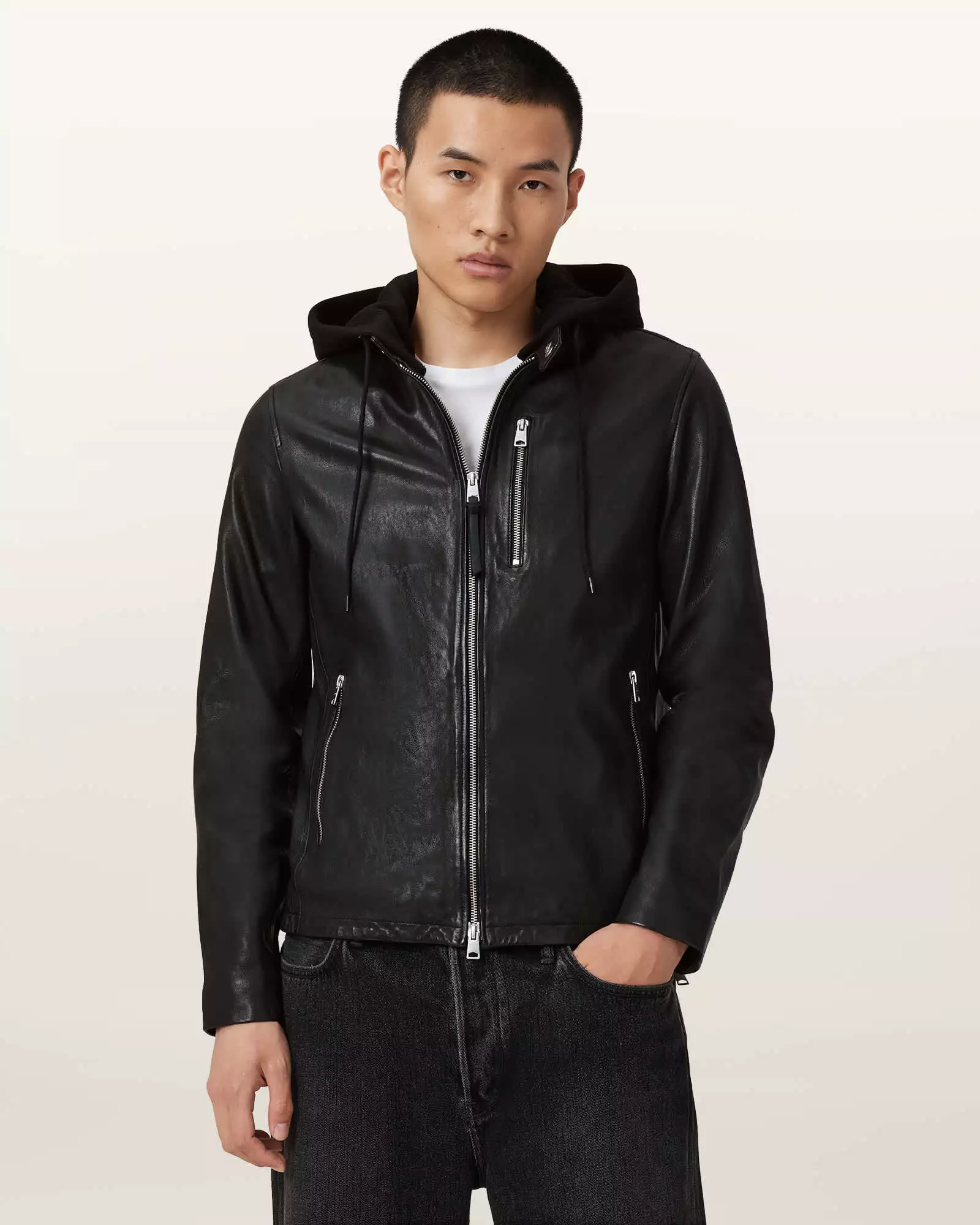 ASHTON 羊皮連帽外套