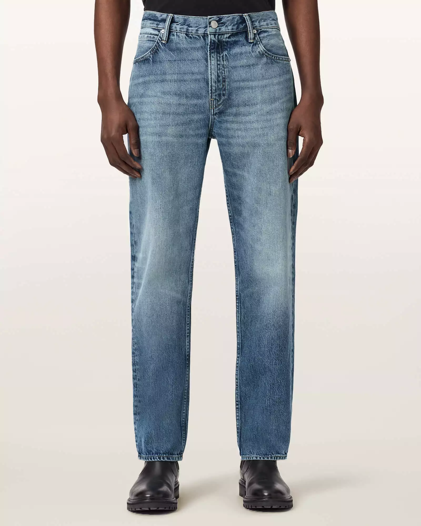 REID 中腰直筒牛仔褲