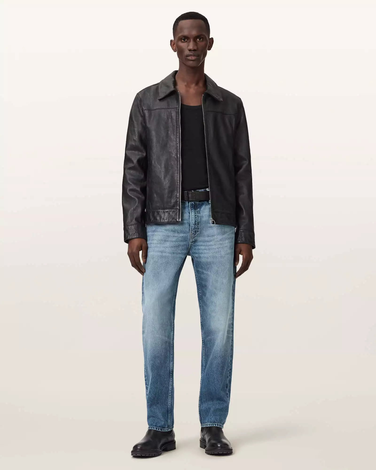 REID 中腰直筒牛仔褲