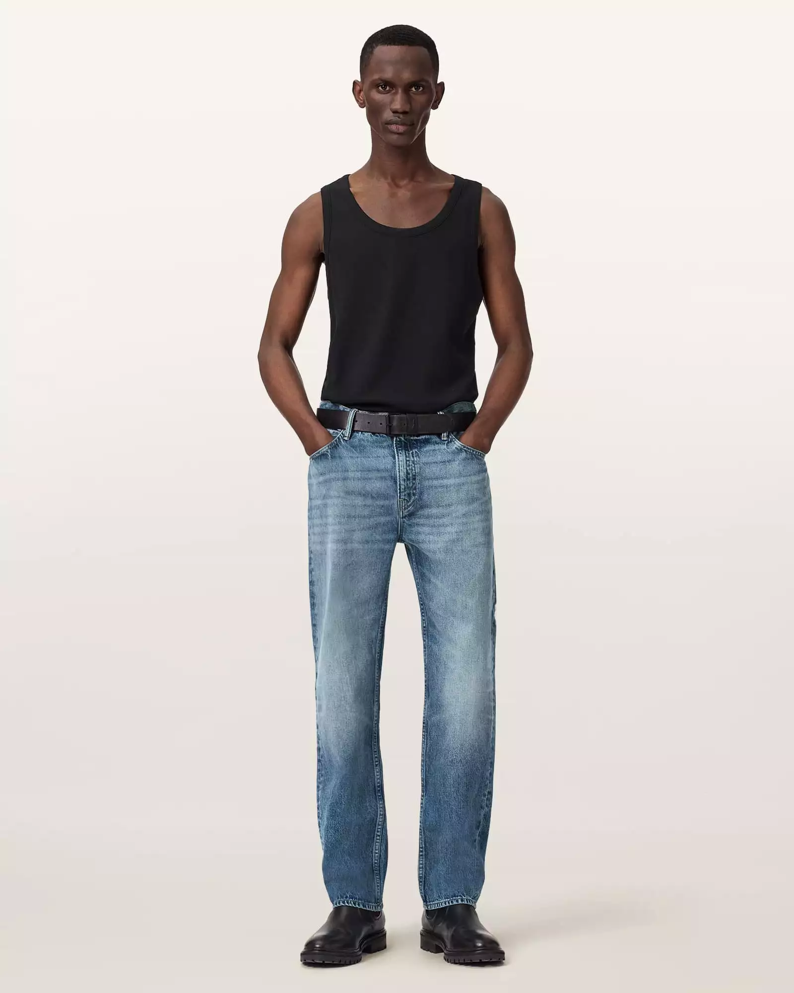 REID 中腰直筒牛仔褲