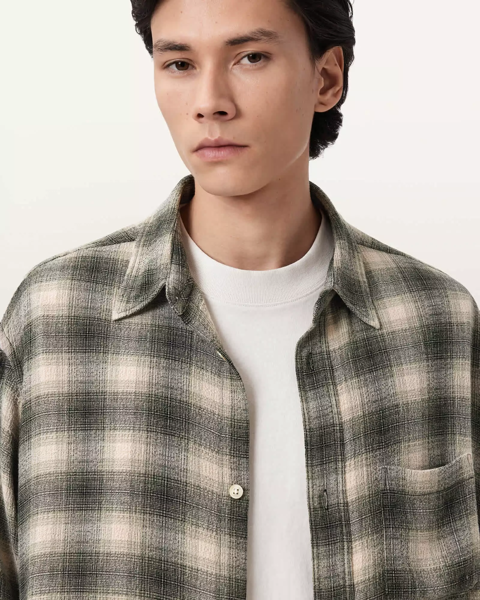 LUMLEY 格紋長袖襯衫