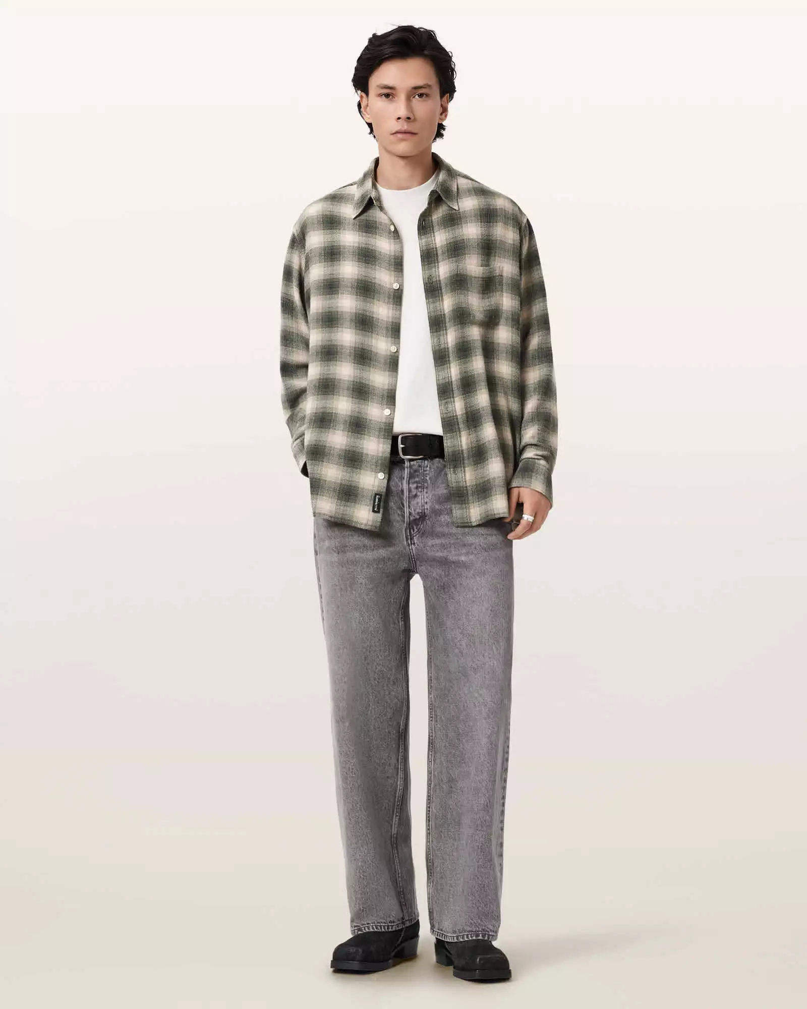 LUMLEY 格紋長袖襯衫