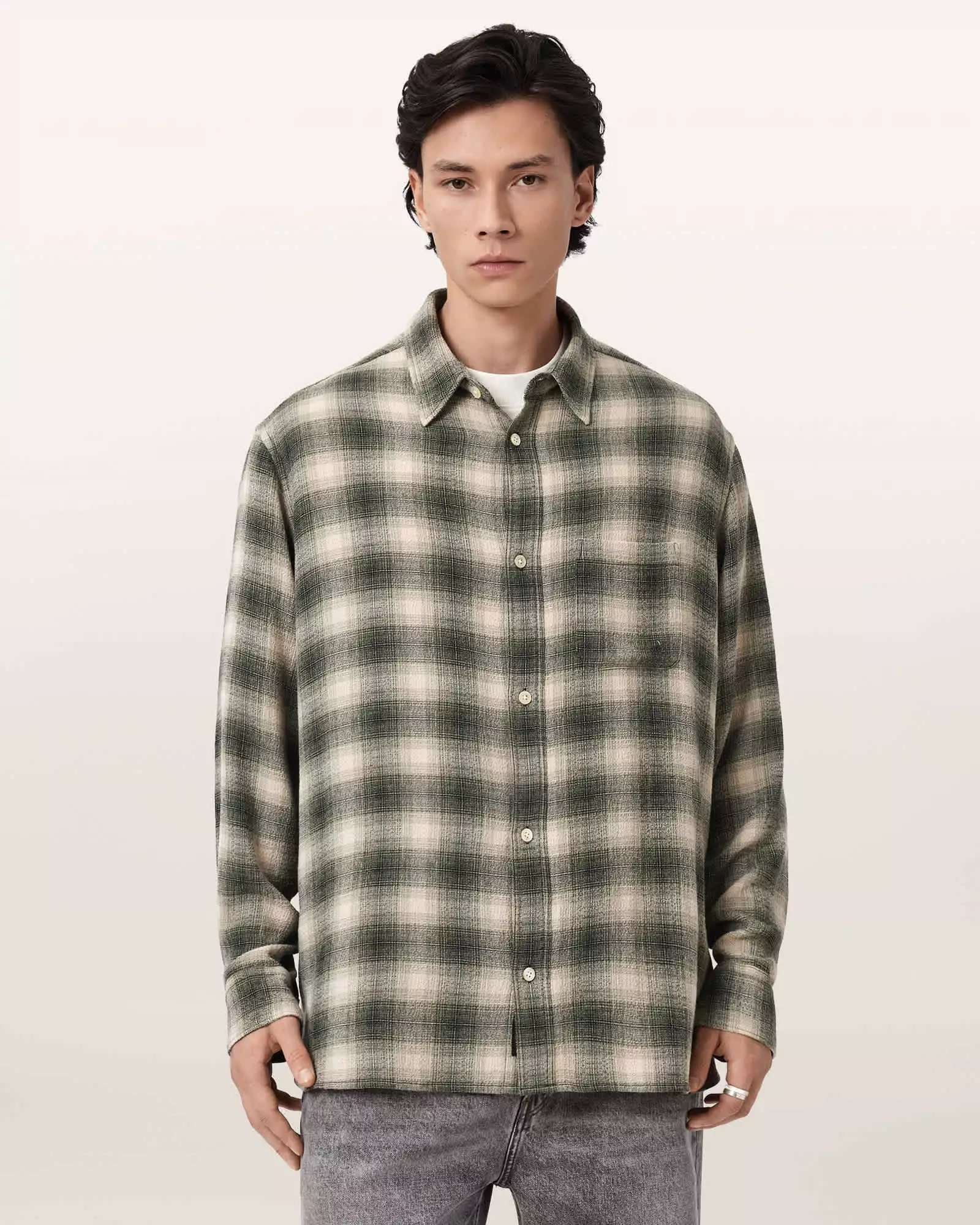LUMLEY 格紋長袖襯衫