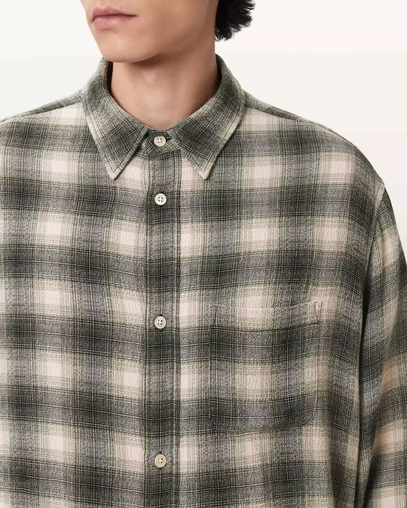 LUMLEY 格紋長袖襯衫