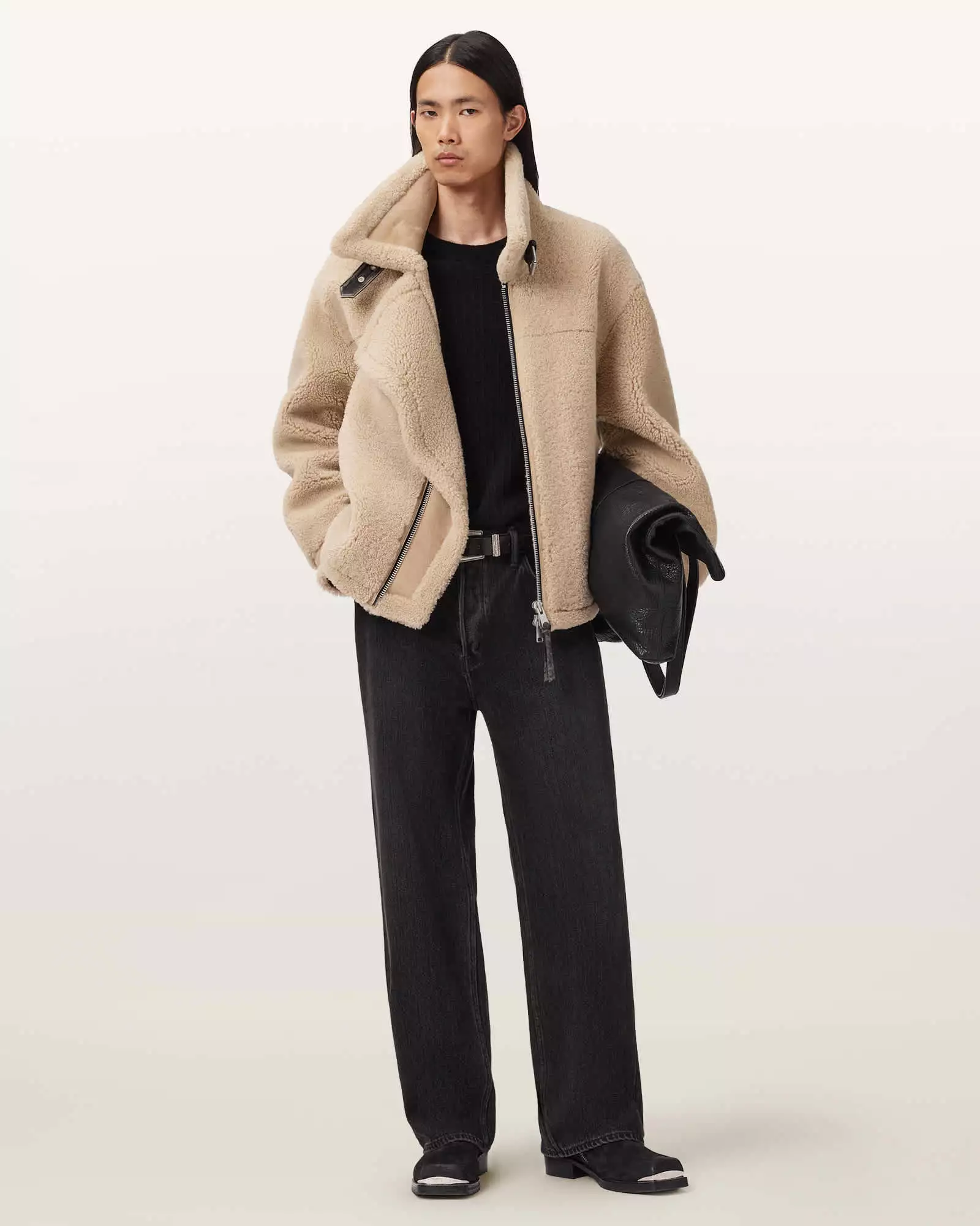 VERNON 翻羊毛皮衣外套