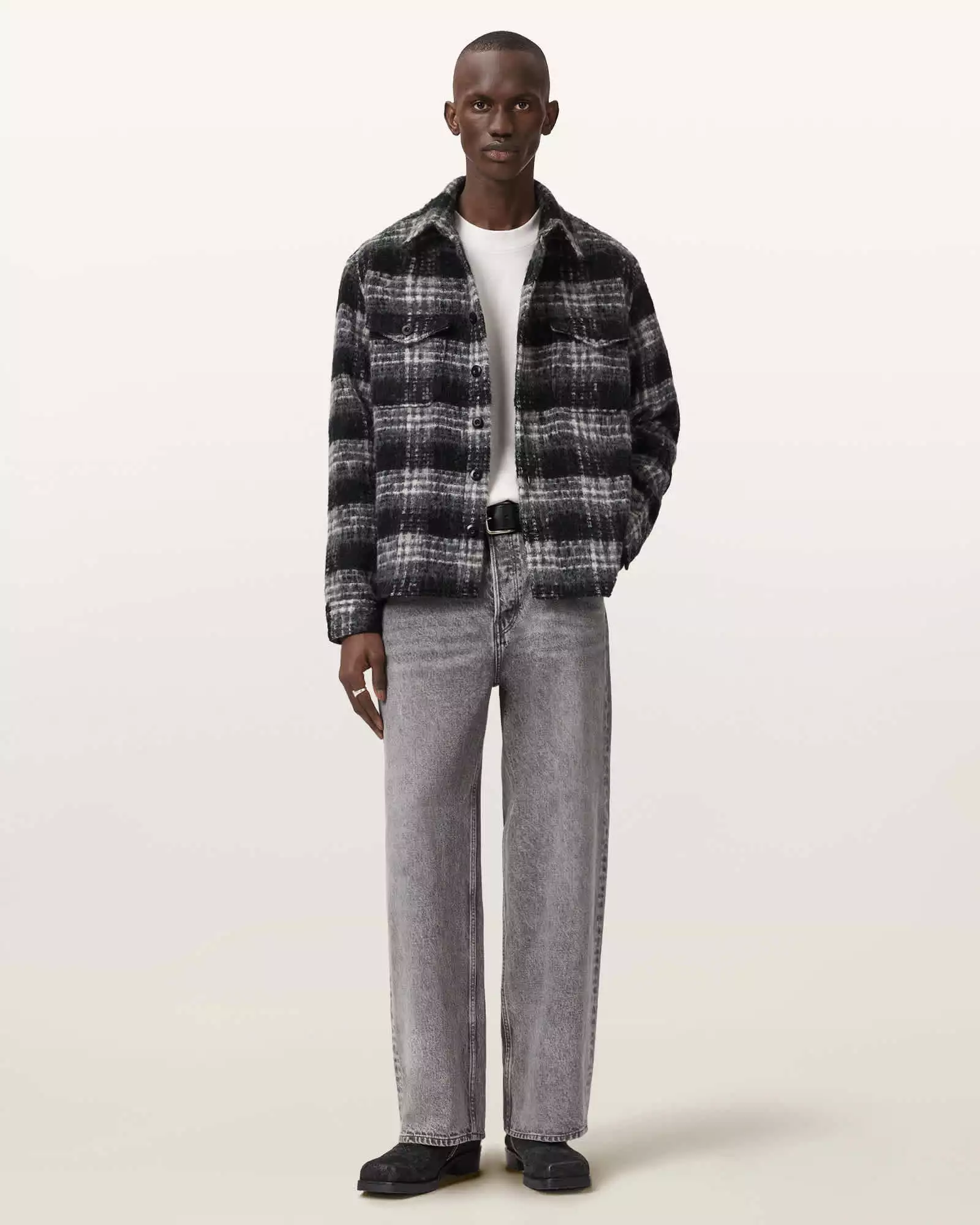 KOREY 格紋羊毛襯衫