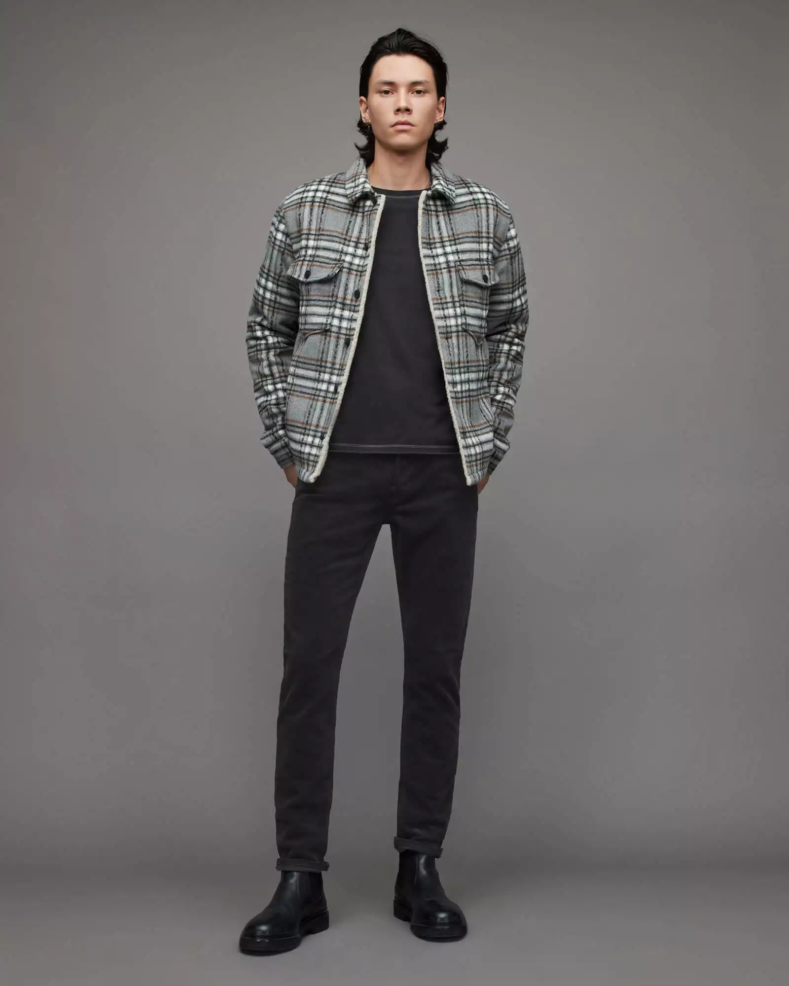 REX 燈芯絨修身牛仔褲