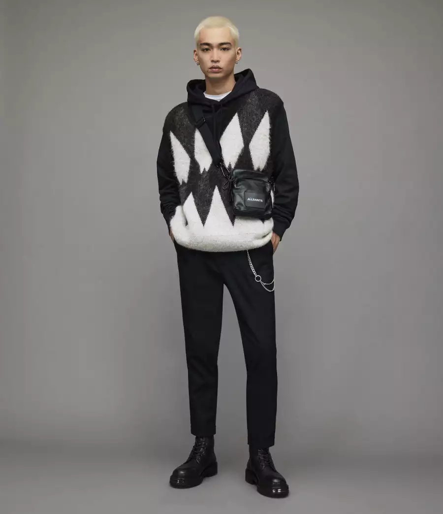 SIGURD 菱格紋羊毛針織背心