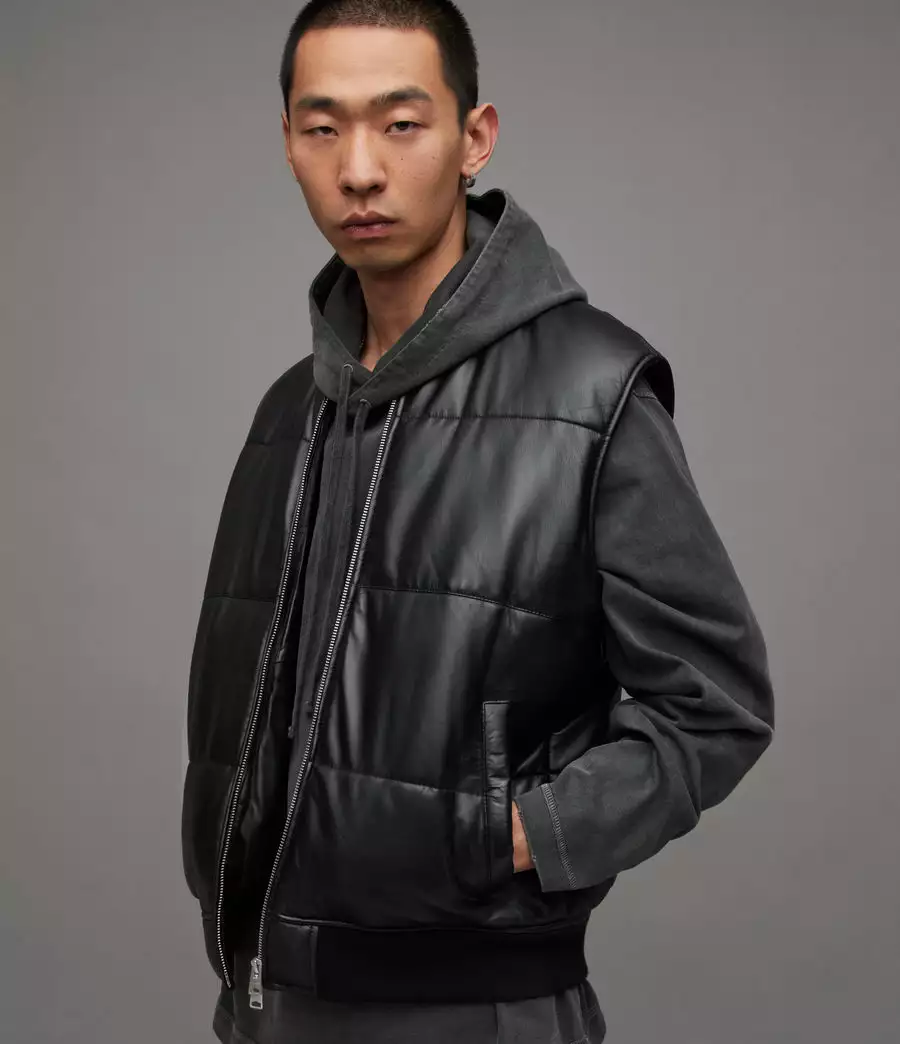 NARO 衍縫羊皮背心