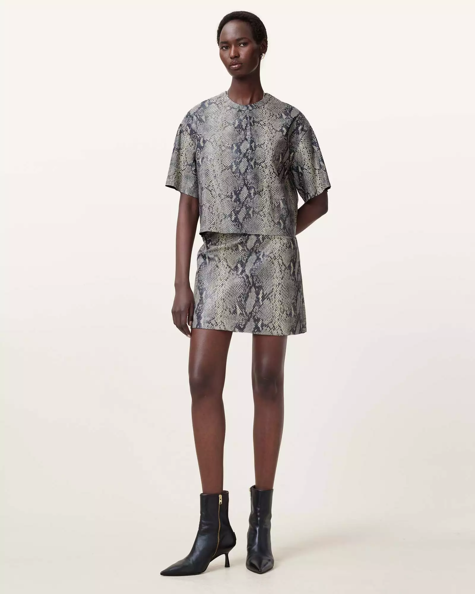 RENAI 蛇紋羊皮上衣