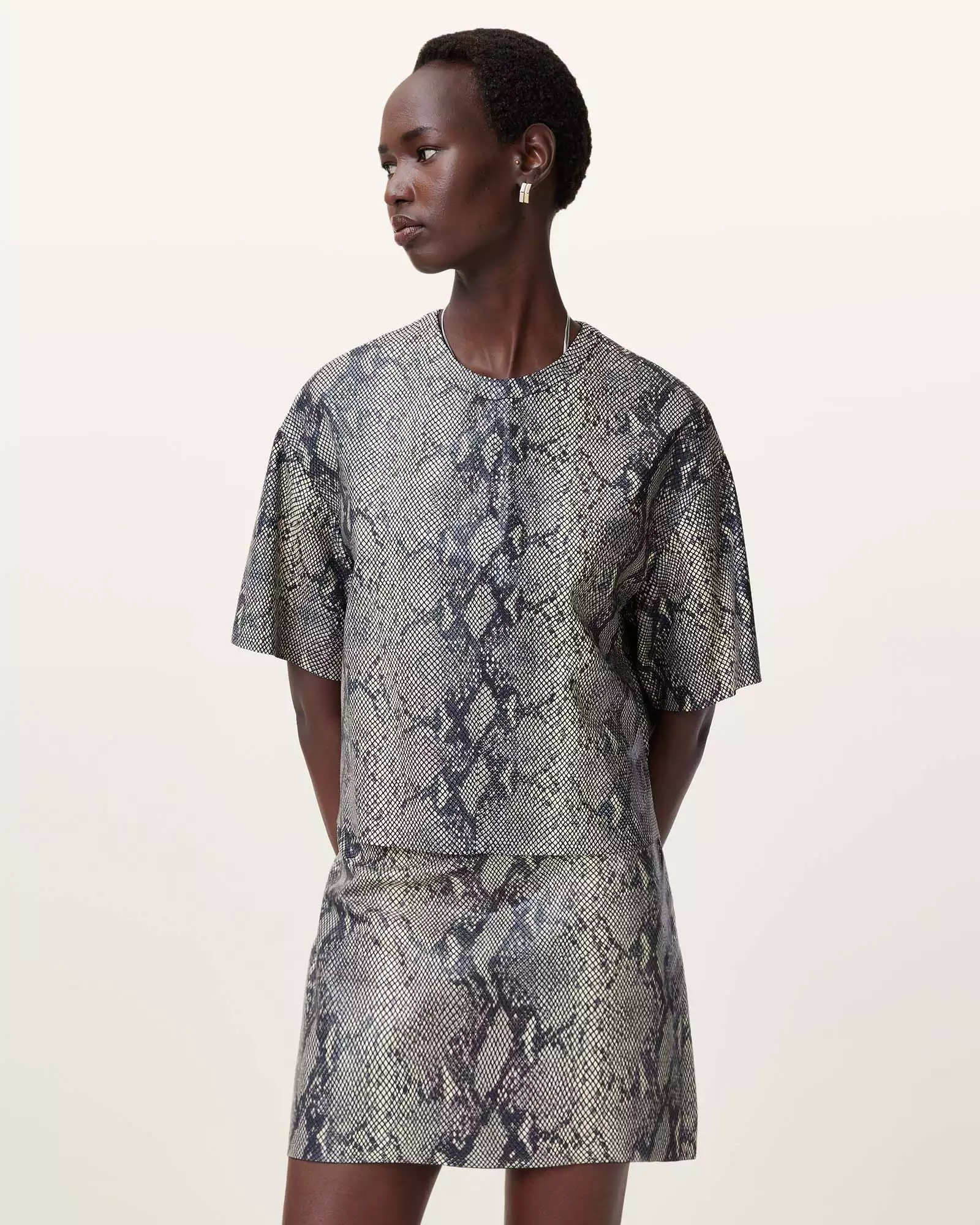 RENAI 蛇紋羊皮上衣