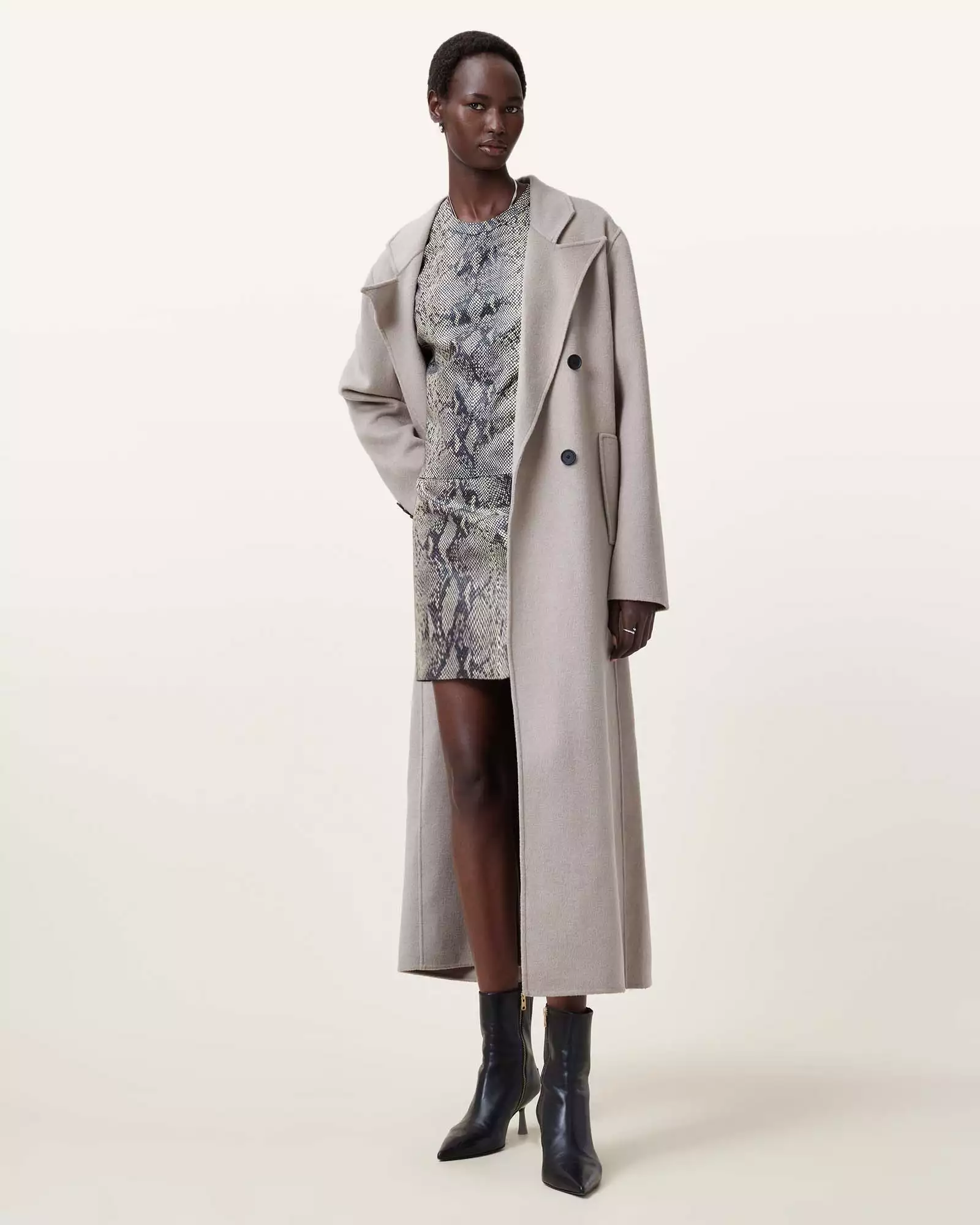 RENAI 蛇紋羊皮上衣