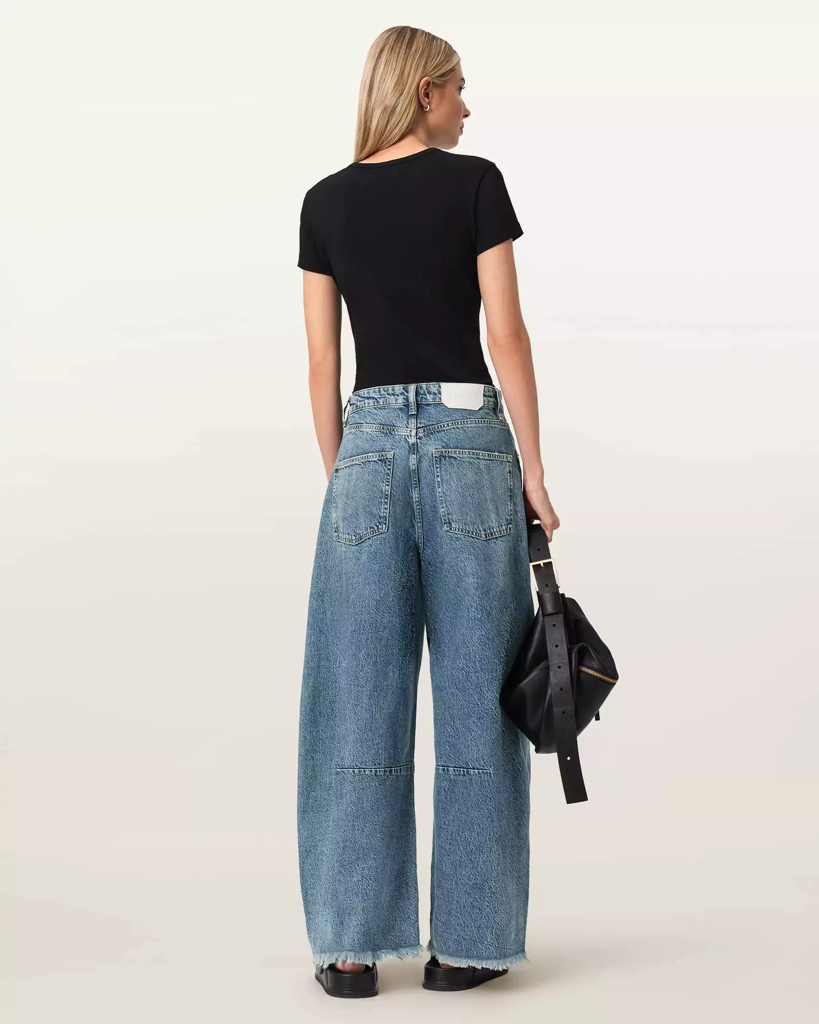 PAYTON 高腰闊腿牛仔褲