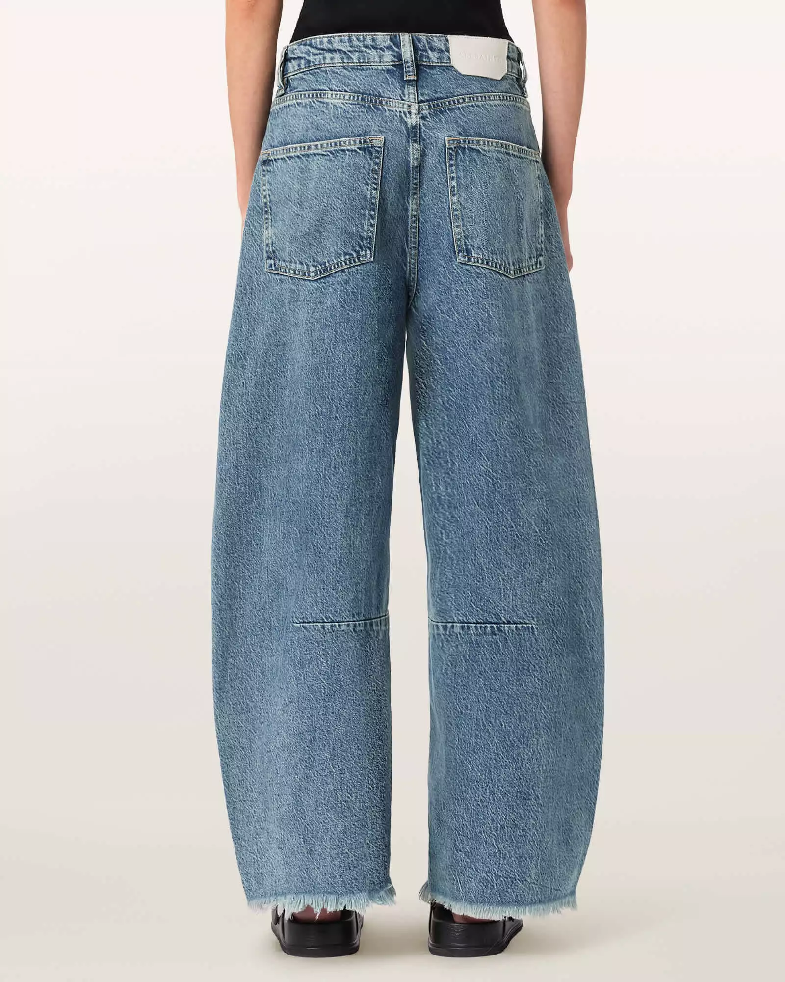 PAYTON 高腰闊腿牛仔褲