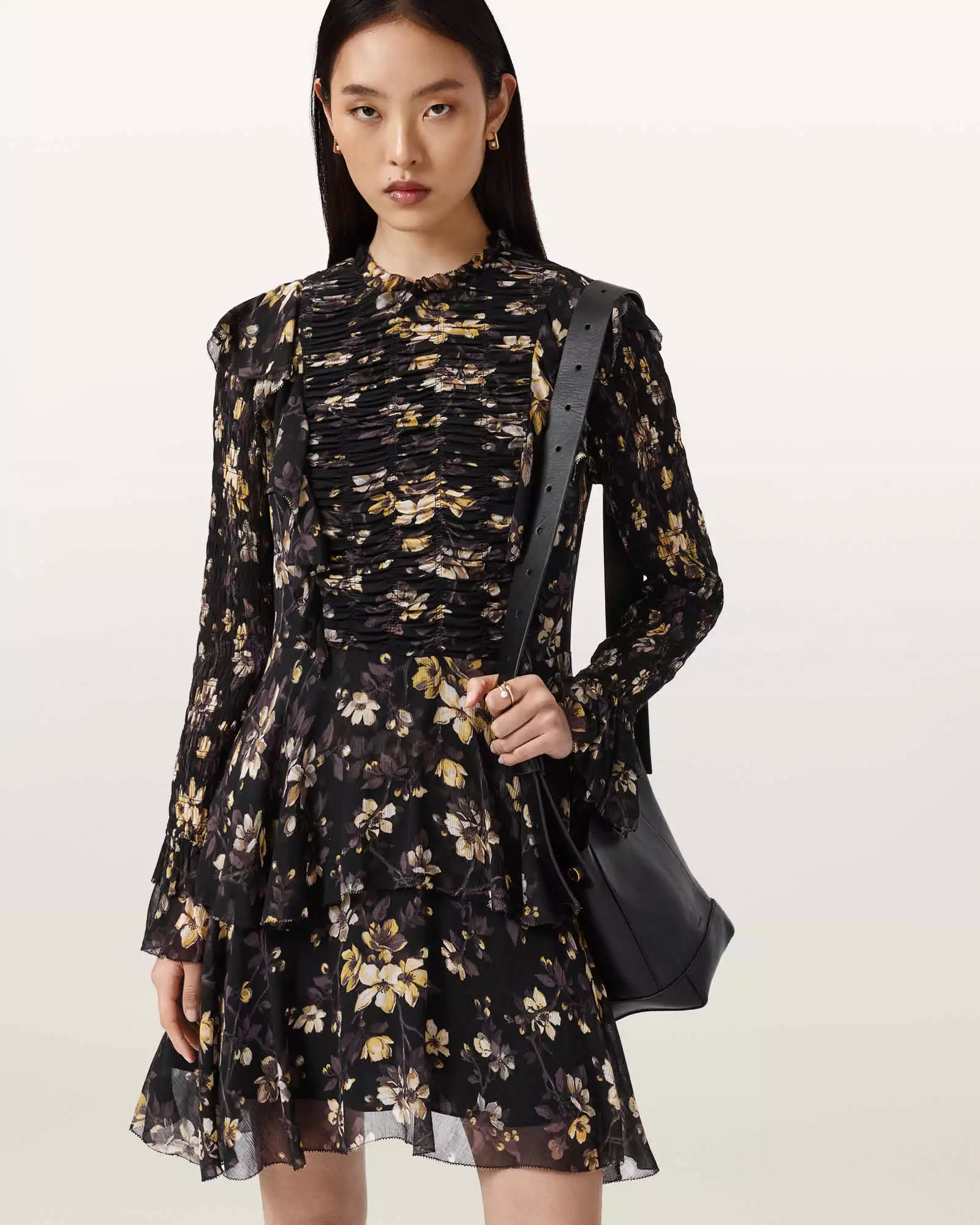 PORTIA 印花短洋裝