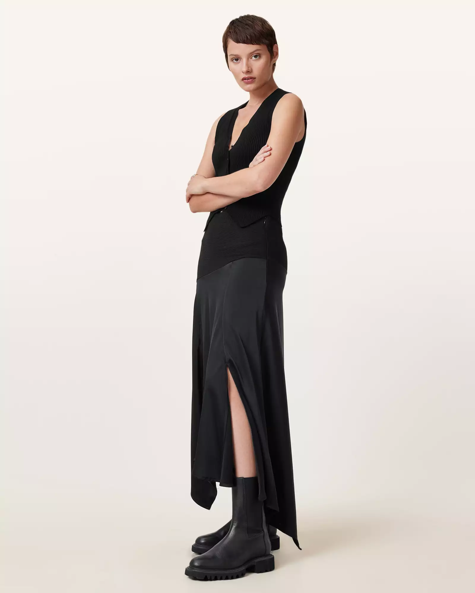 PIA SATIN 高腰長裙