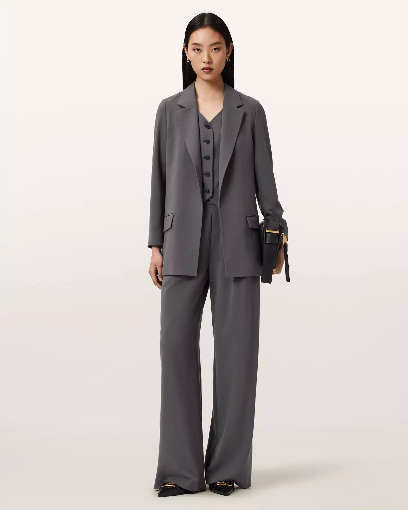 ALEIDA TRI 中腰西裝寬褲