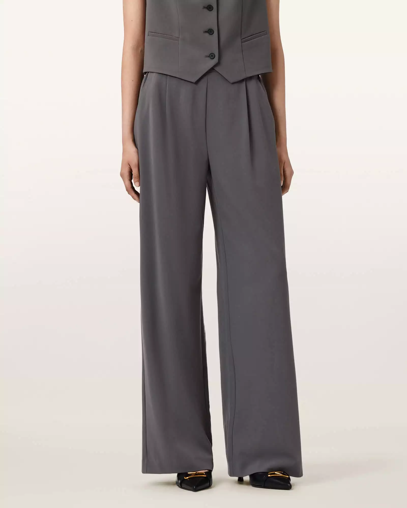 ALEIDA TRI 中腰西裝寬褲