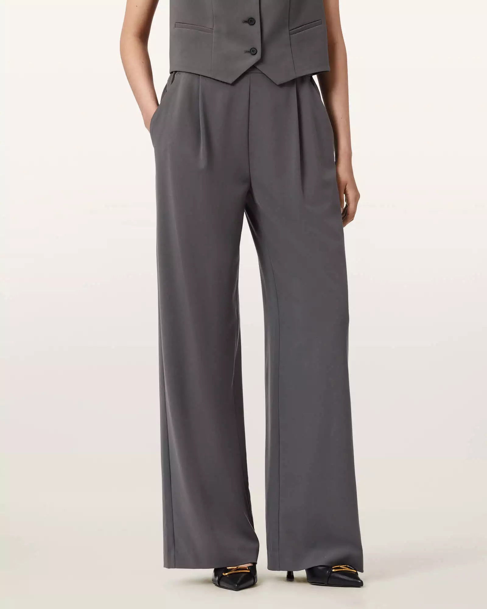 ALEIDA TRI 中腰西裝寬褲