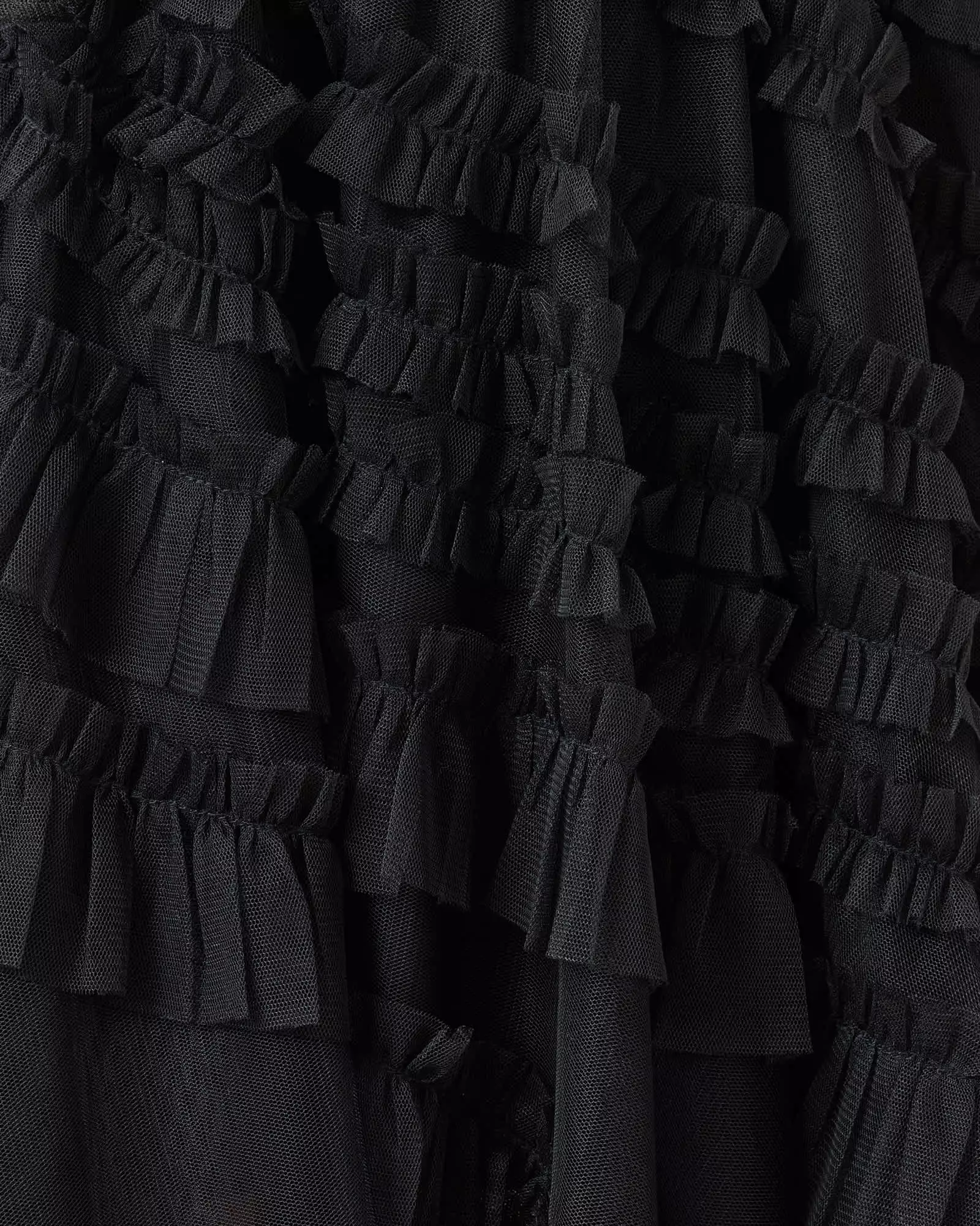 JAYDE 高腰薄紗短裙