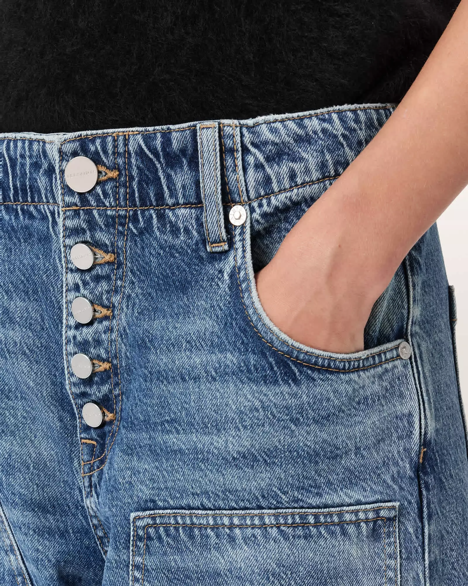 TAY 中腰木匠牛仔褲