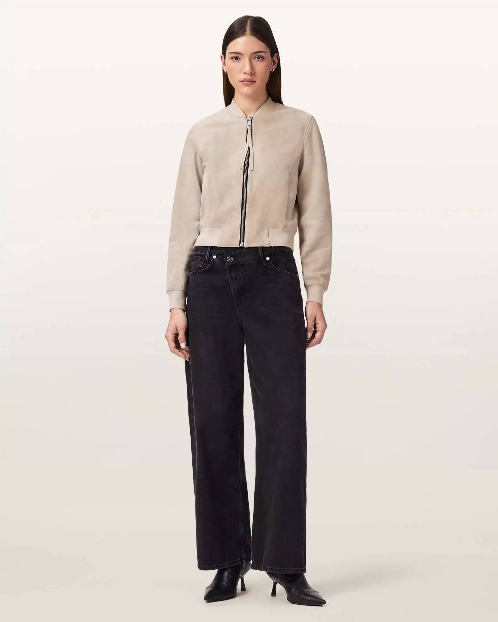 ORTEN 麂皮飛行員外套