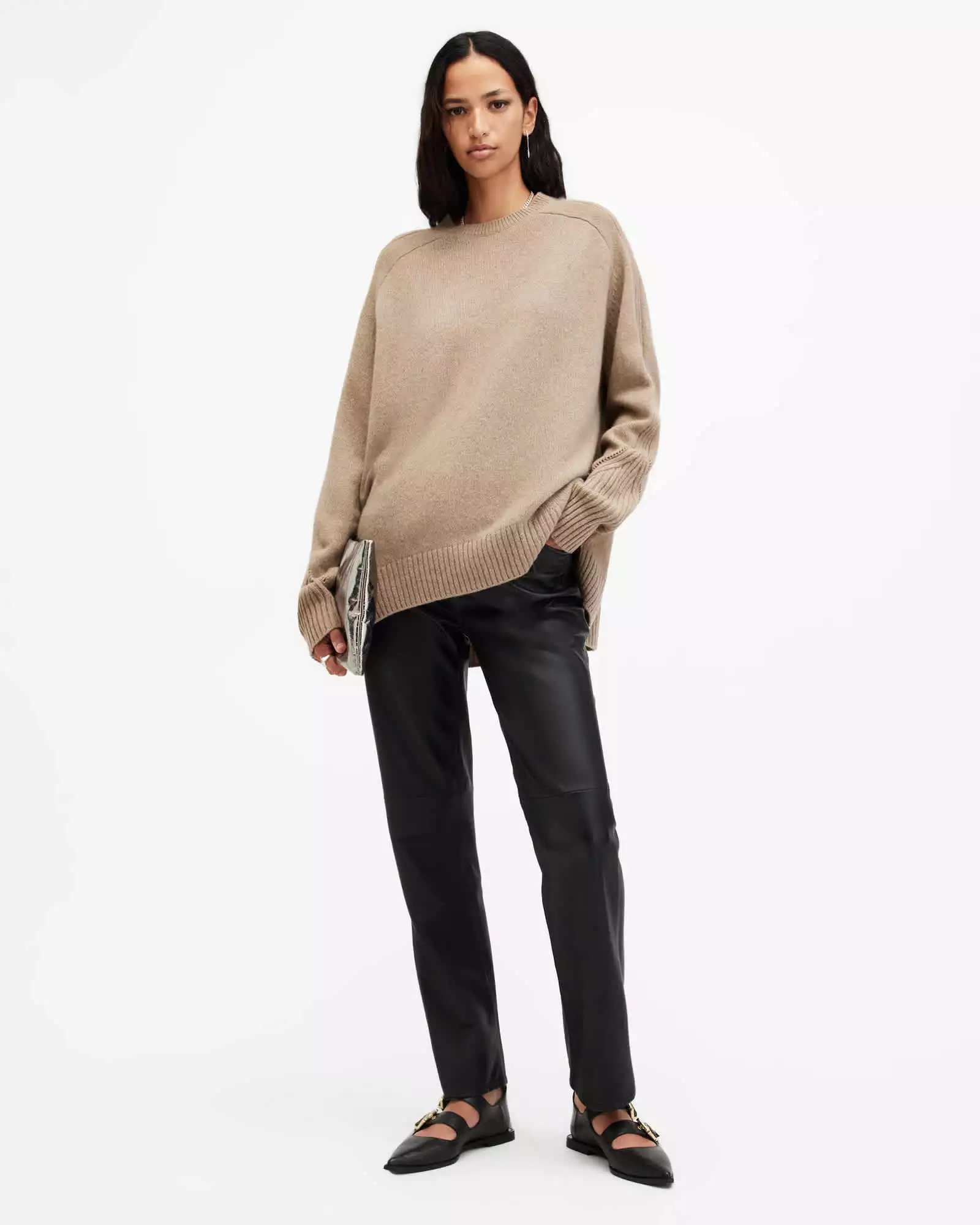 INES 喀什米爾羊毛針織上衣