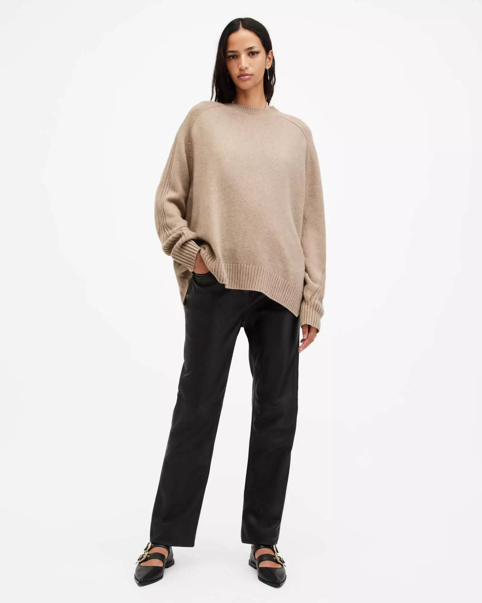 INES 喀什米爾羊毛針織上衣