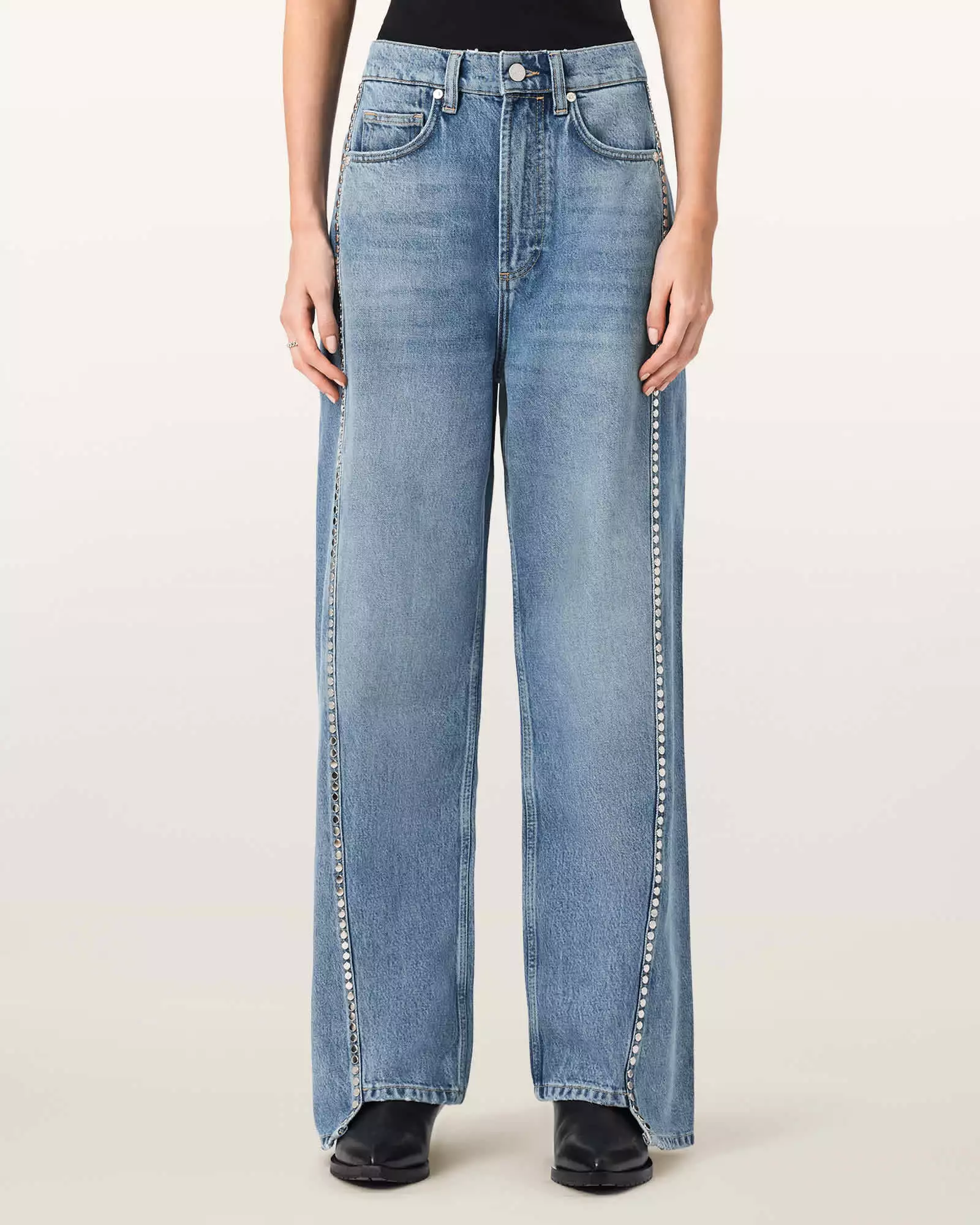 FRANKIE 鉚釘牛仔褲