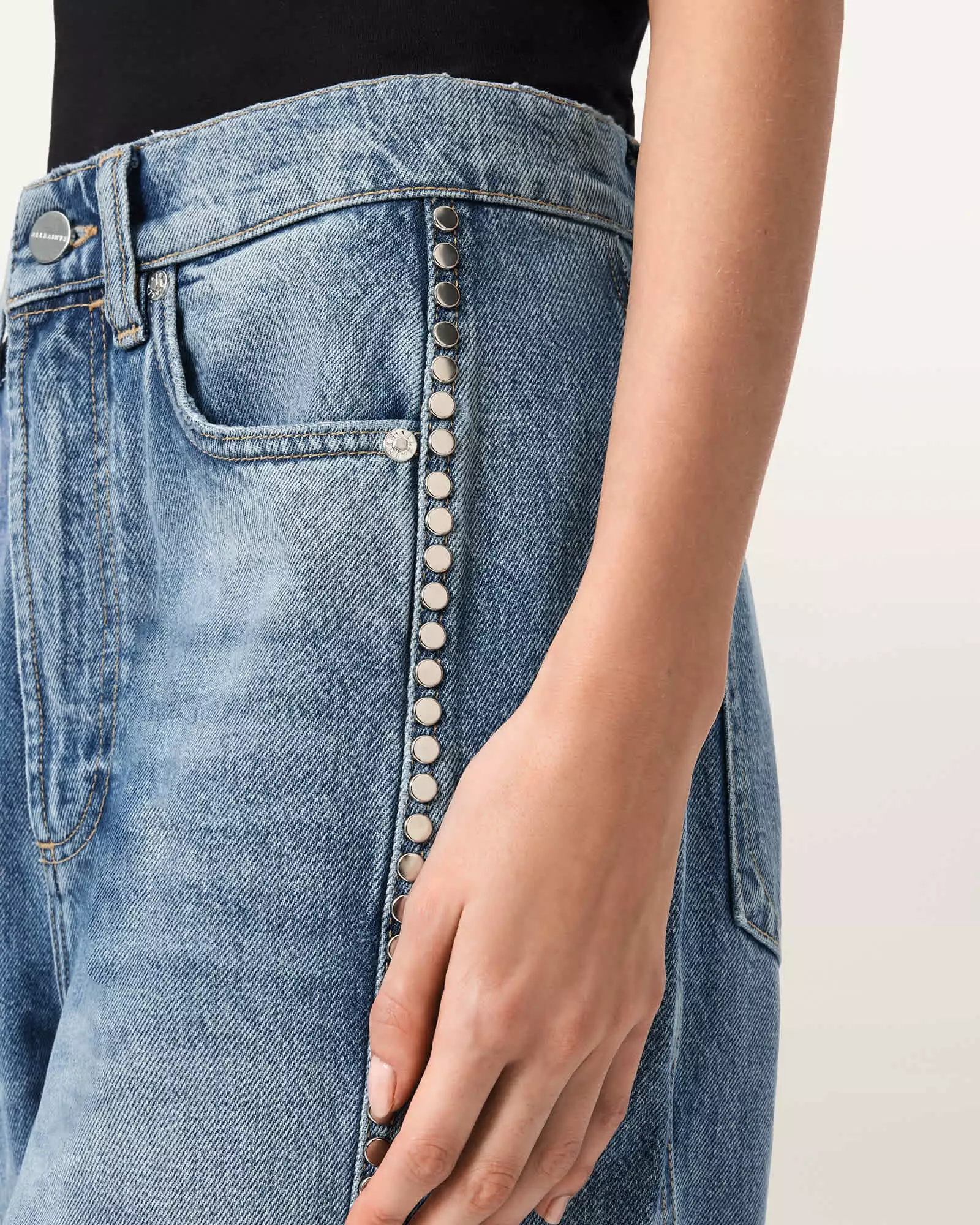 FRANKIE 鉚釘牛仔褲