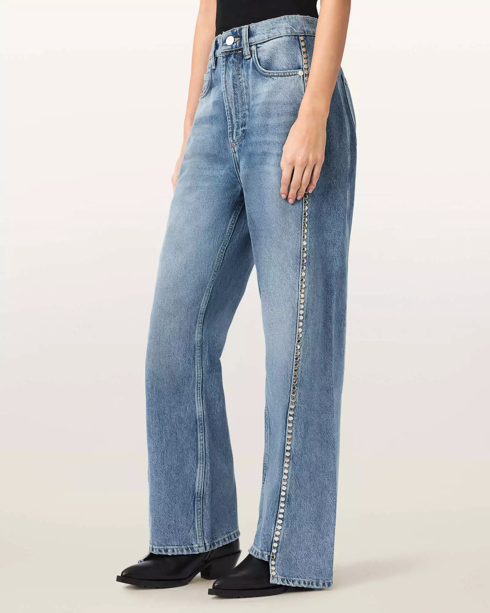 FRANKIE 鉚釘牛仔褲