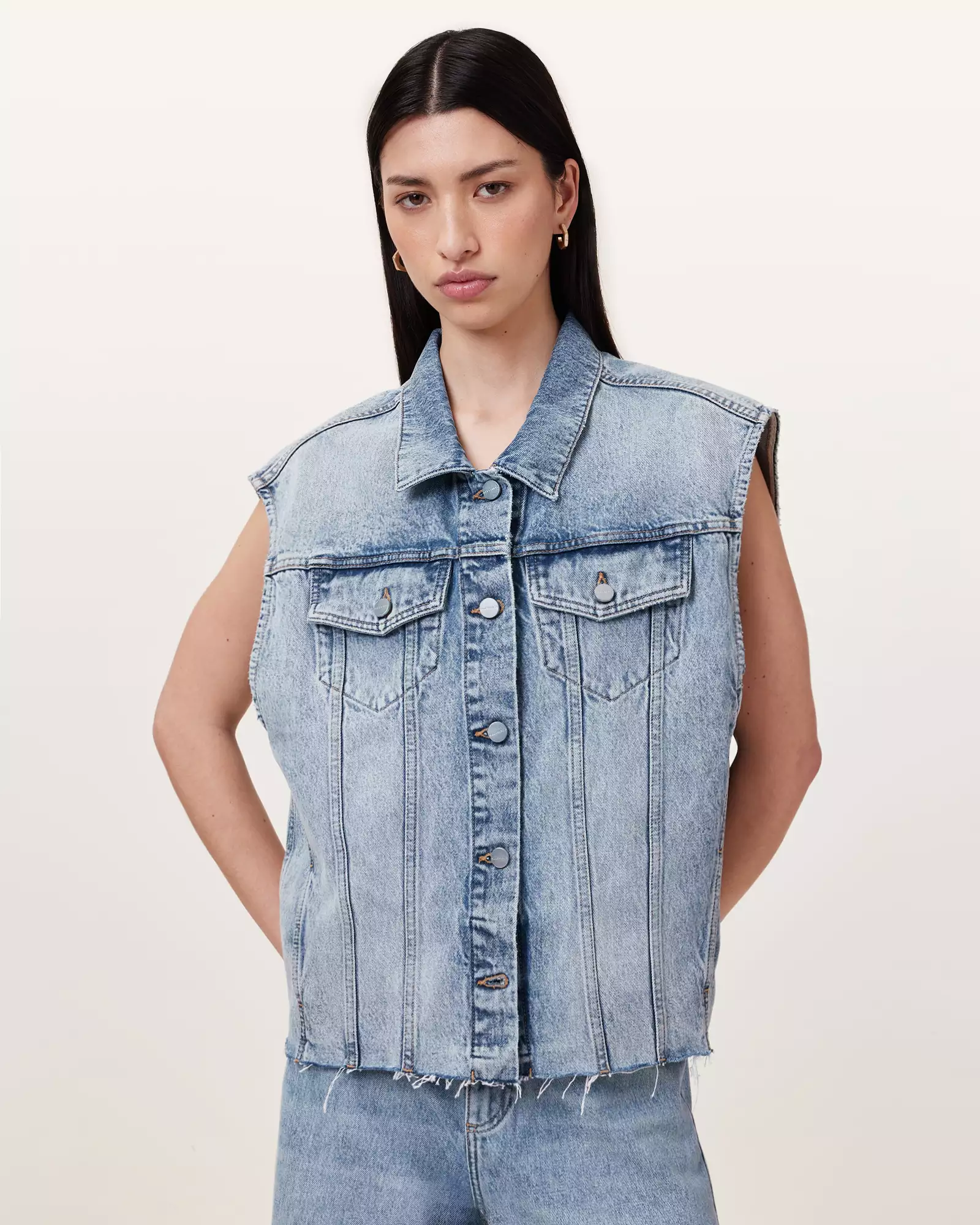 LAURA 裝飾牛仔背心