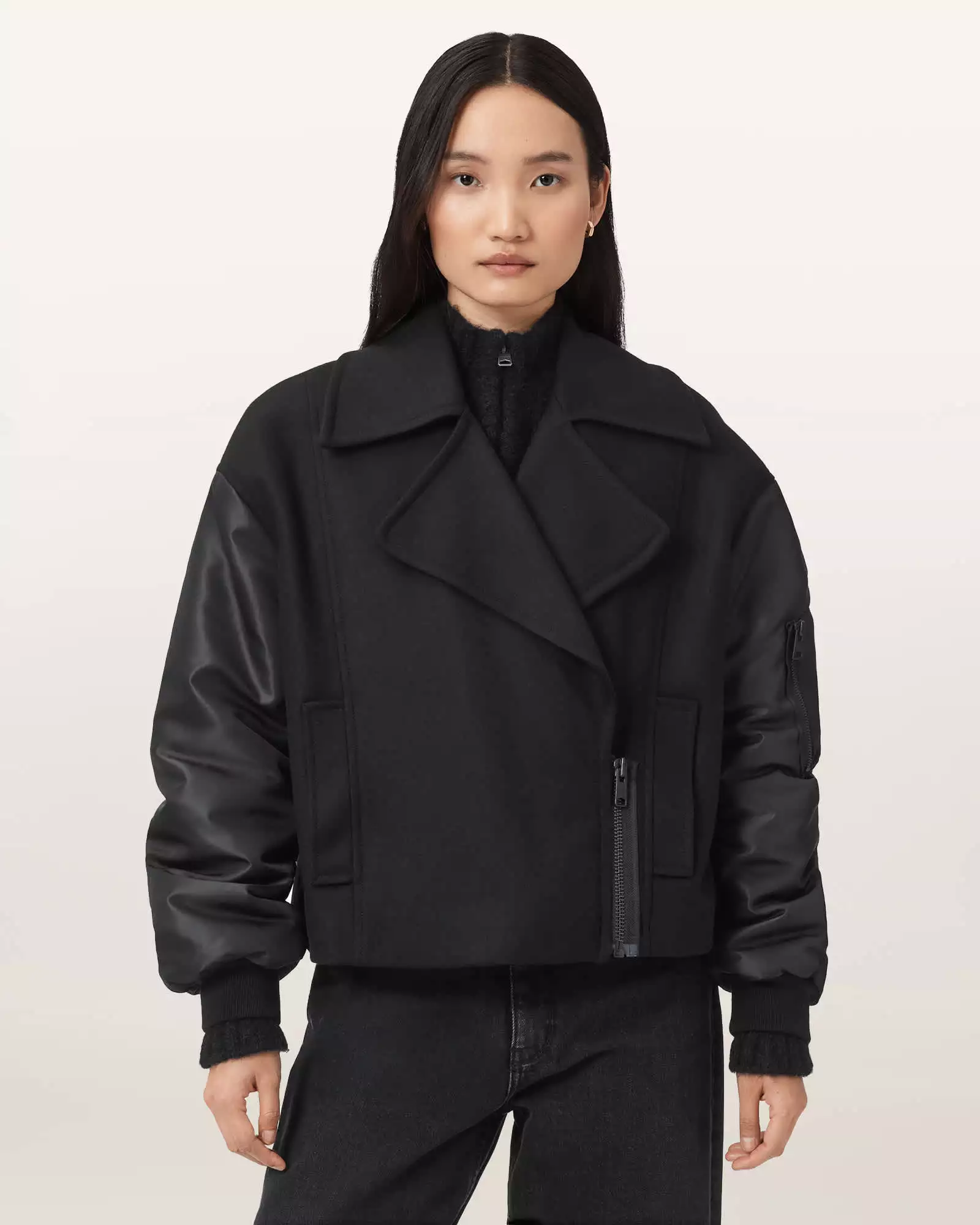 ORLA 羊毛拼接外套