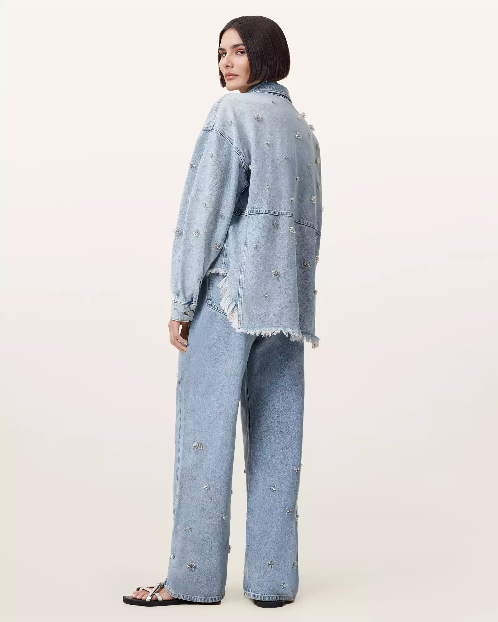 BLAKE 裝飾高腰牛仔褲