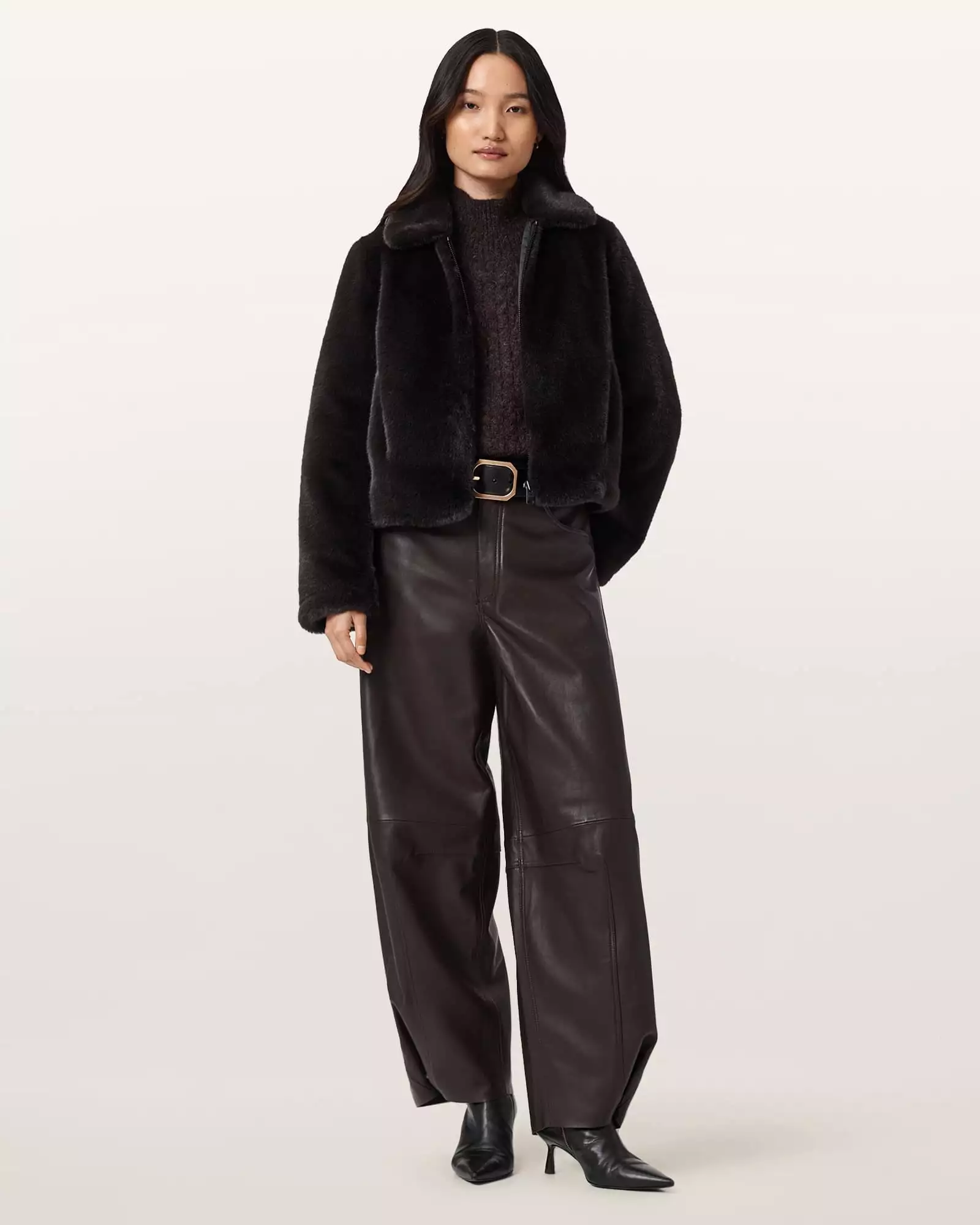 SAYE 人造毛外套