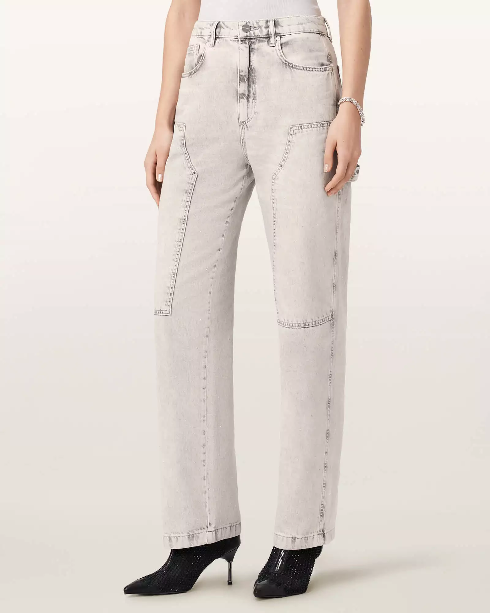 MIA 光澤中腰牛仔褲