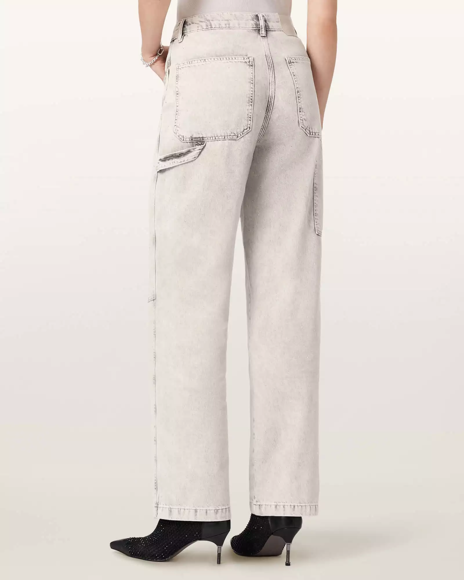 MIA 光澤中腰牛仔褲