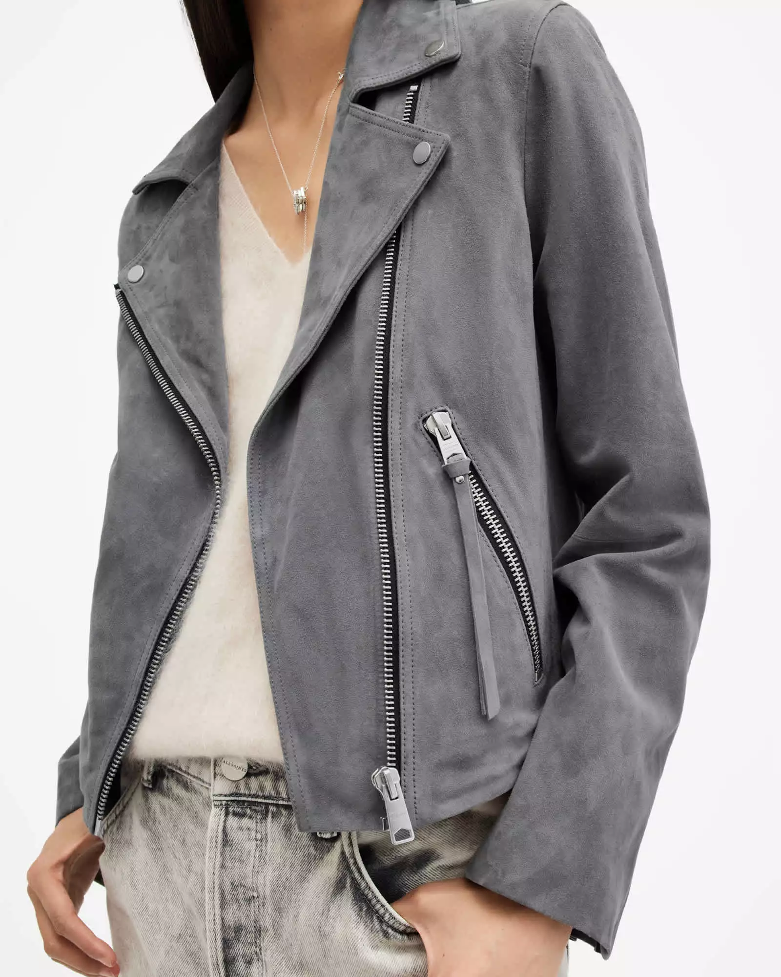 DALBY 麂皮騎士皮衣