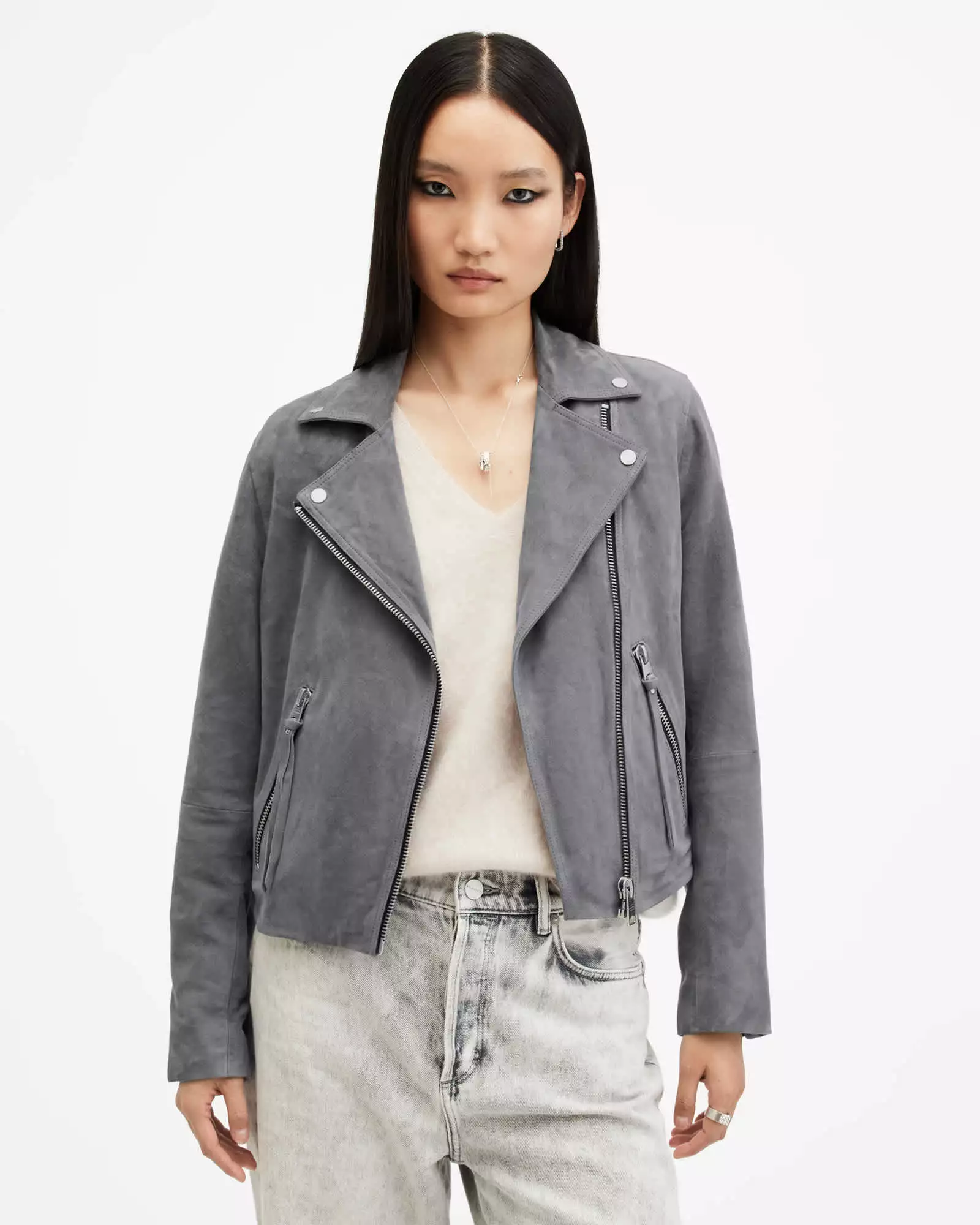 DALBY 麂皮騎士皮衣