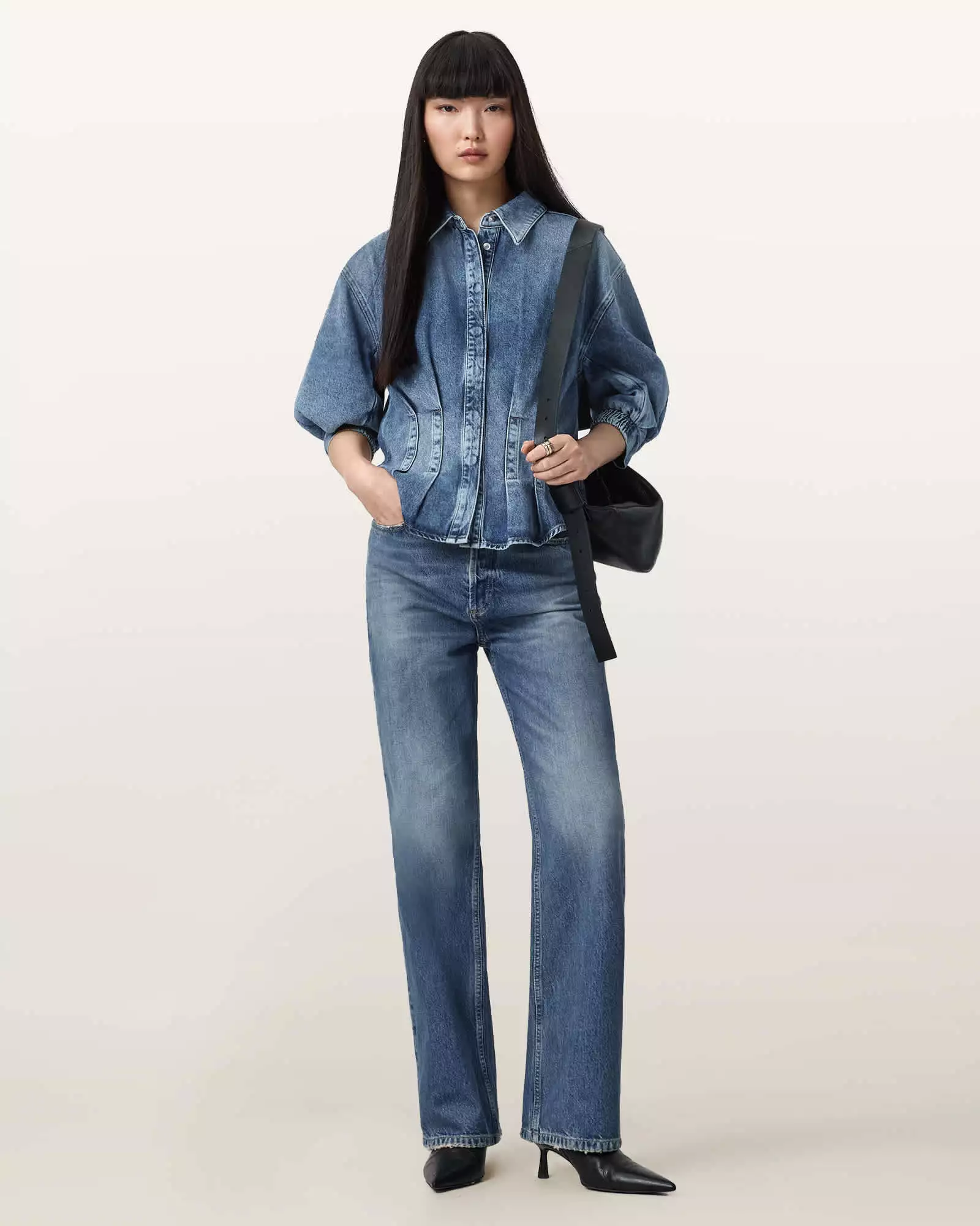 NANCY 牛仔襯衫