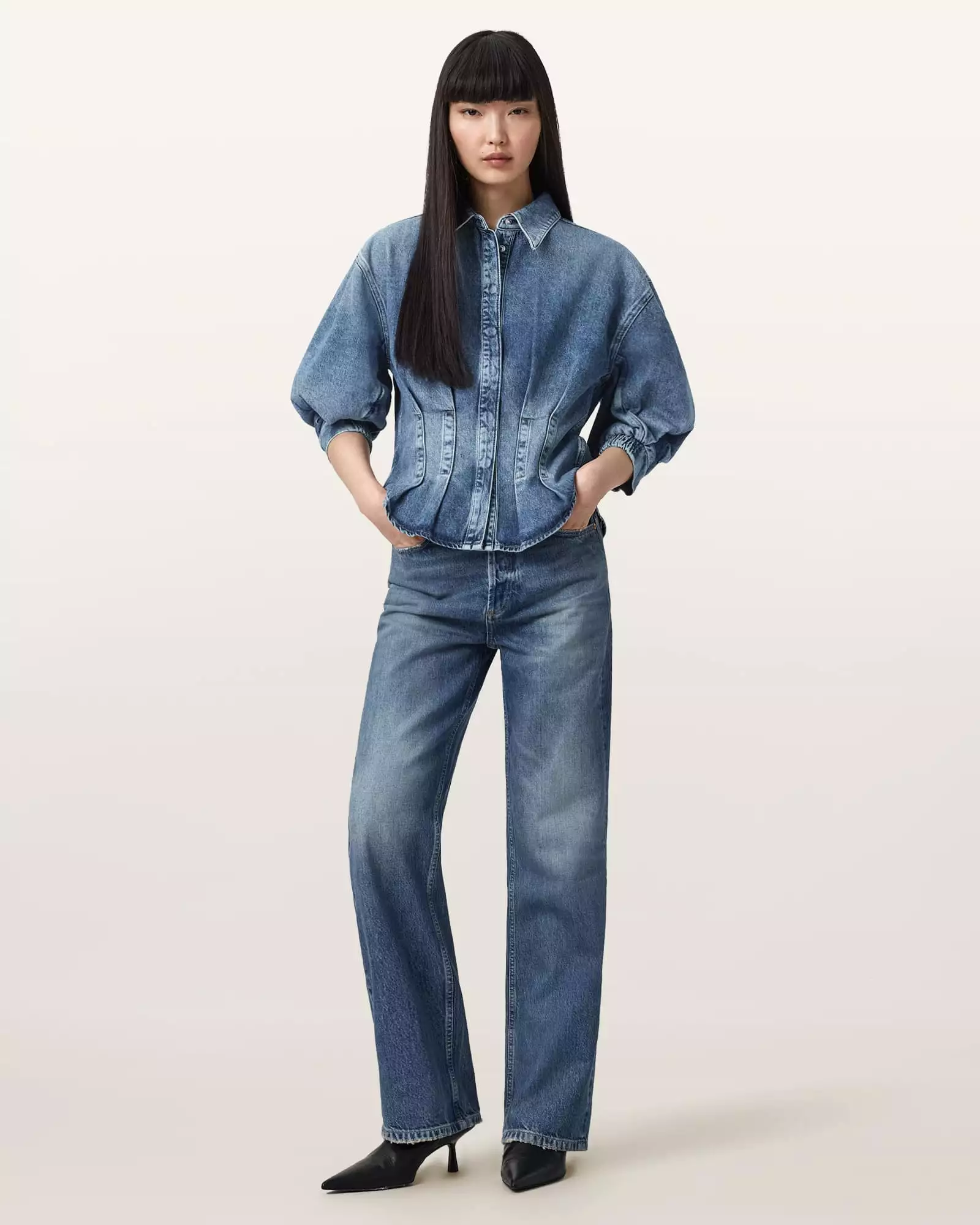 NANCY 牛仔襯衫