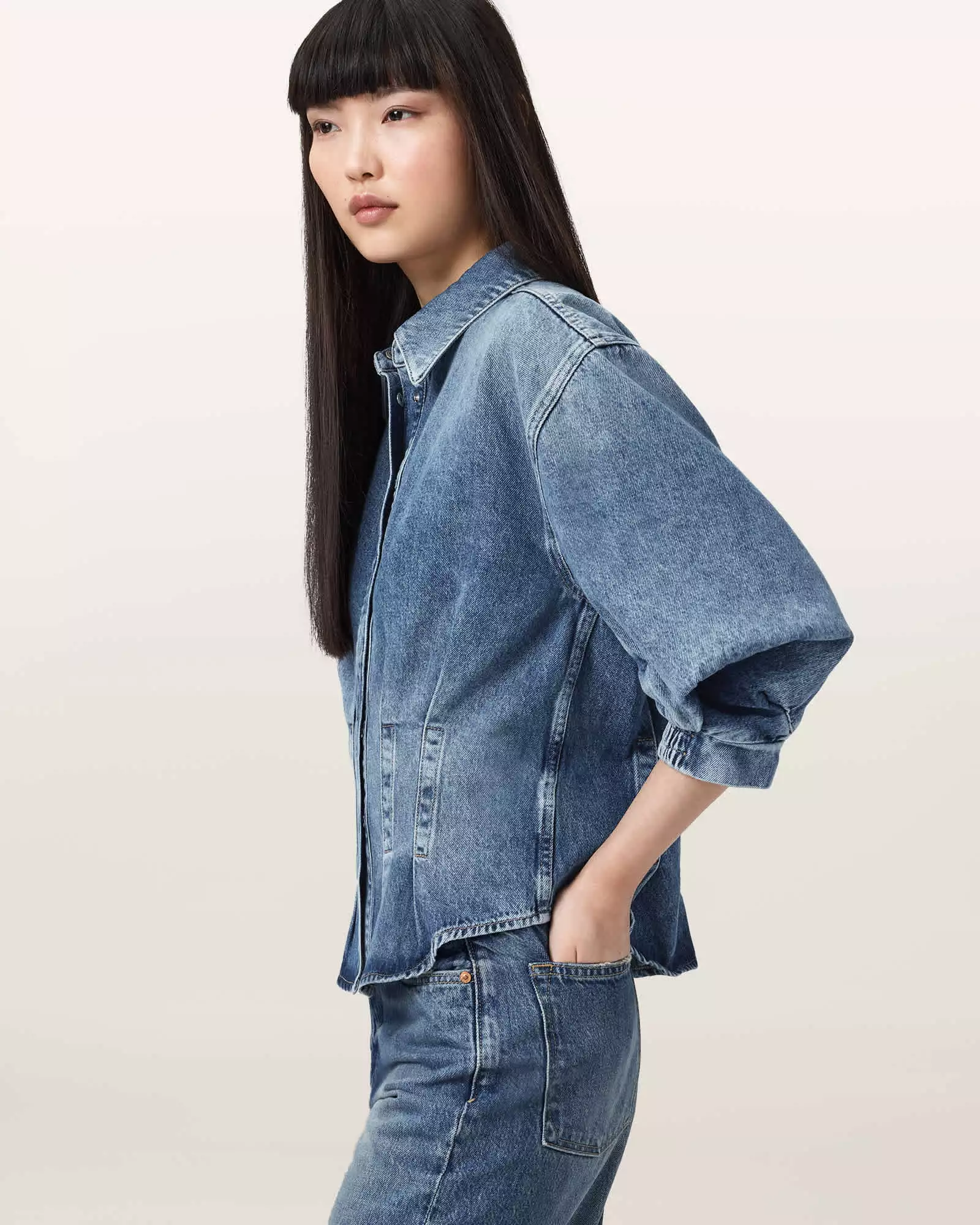 NANCY 牛仔襯衫