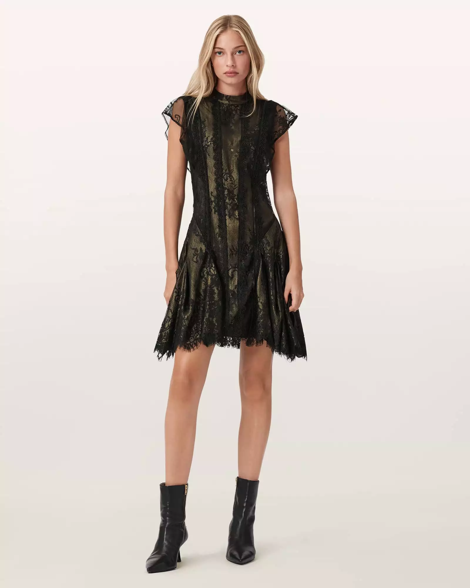 FLEUR 花卉短洋裝