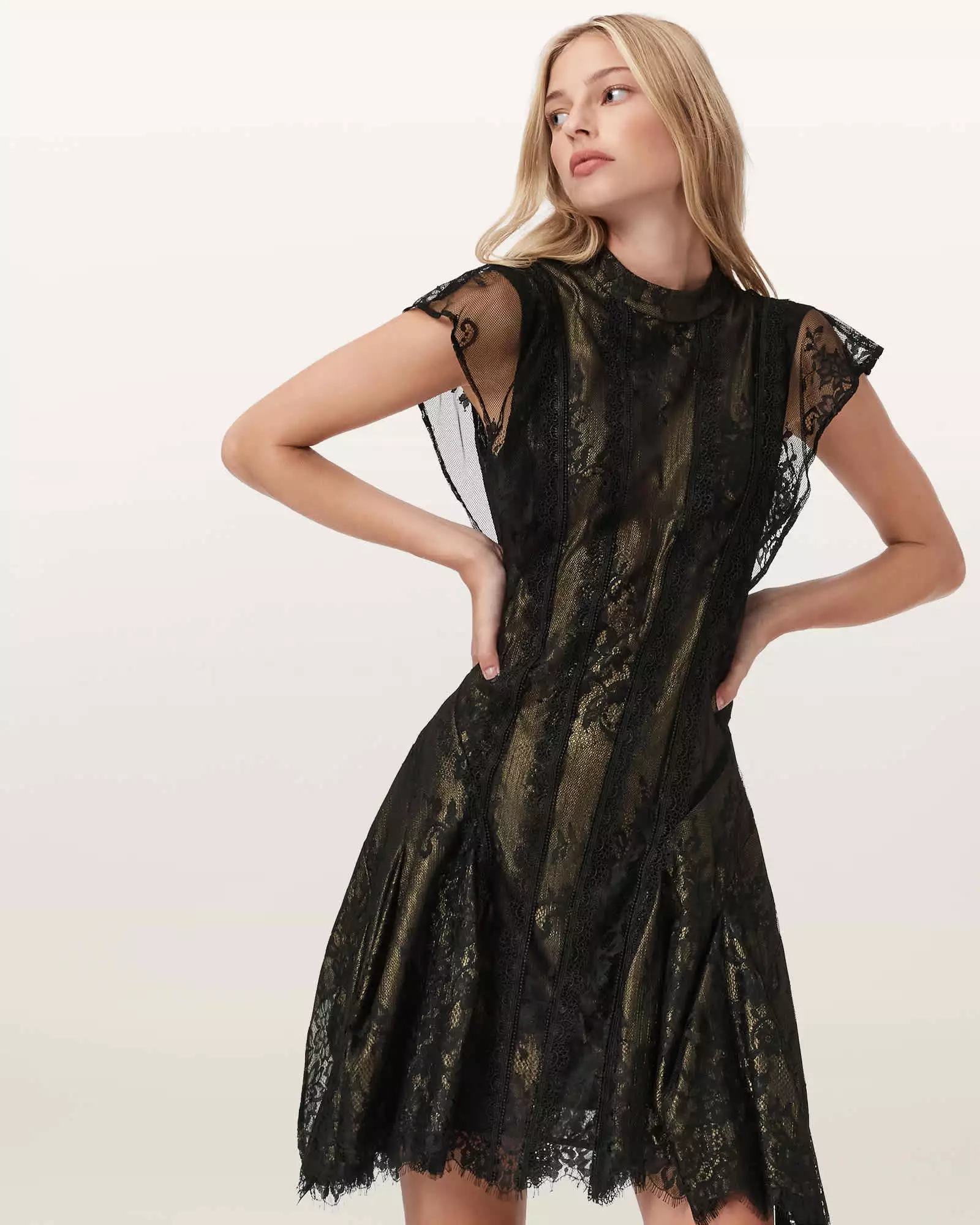 FLEUR 花卉短洋裝