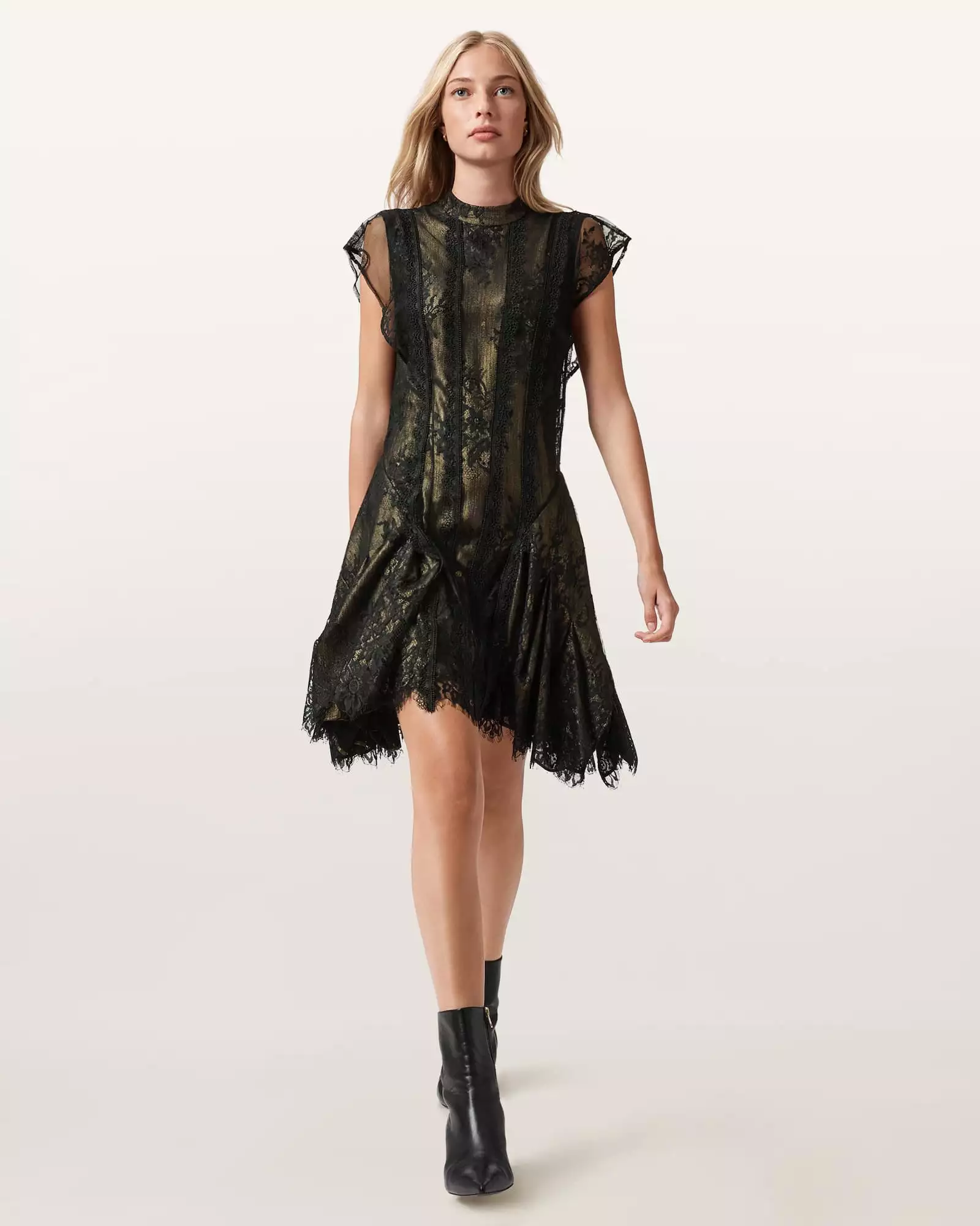 FLEUR 花卉短洋裝