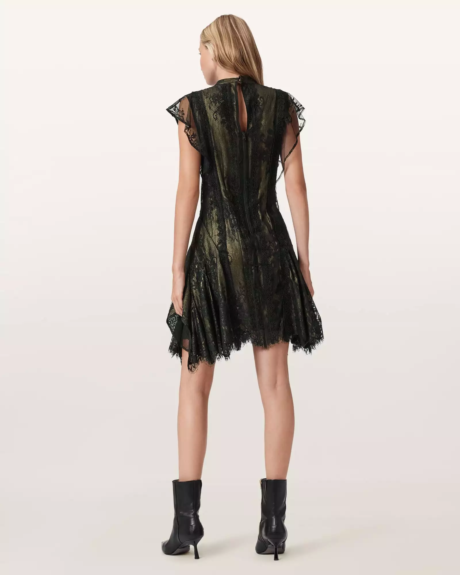 FLEUR 花卉短洋裝