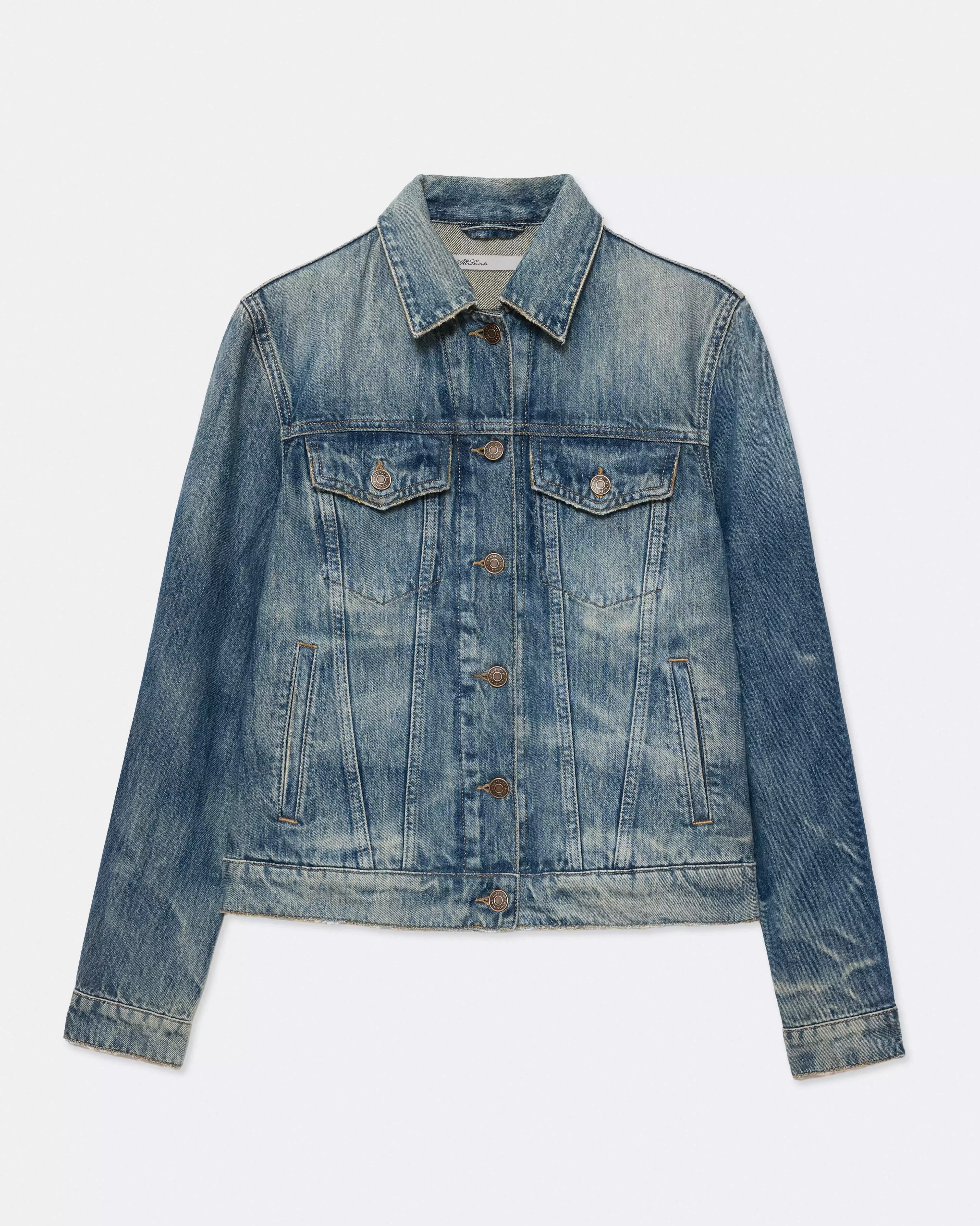 TRUCKER 刷色牛仔外套