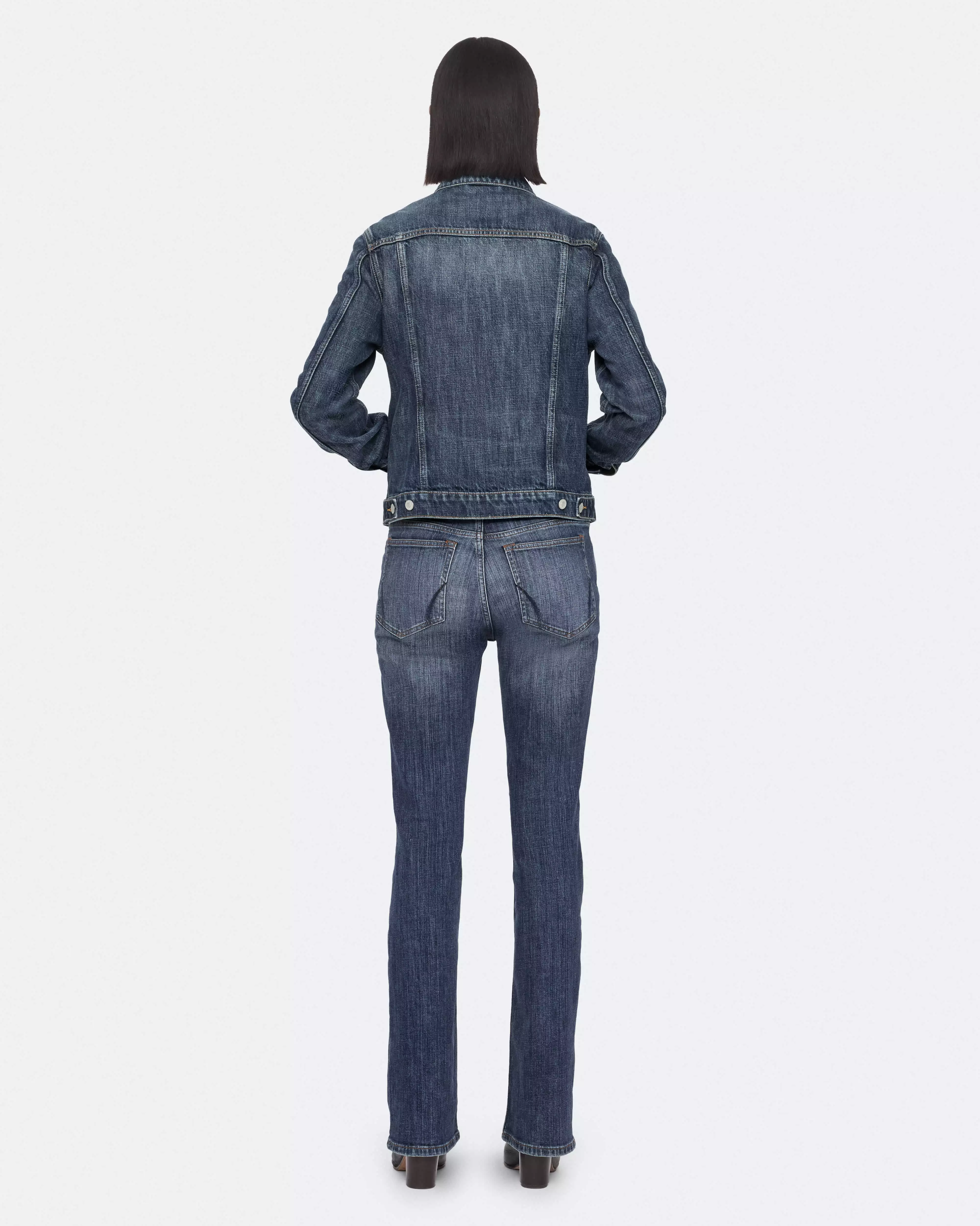 TRUCKER 刷色牛仔外套